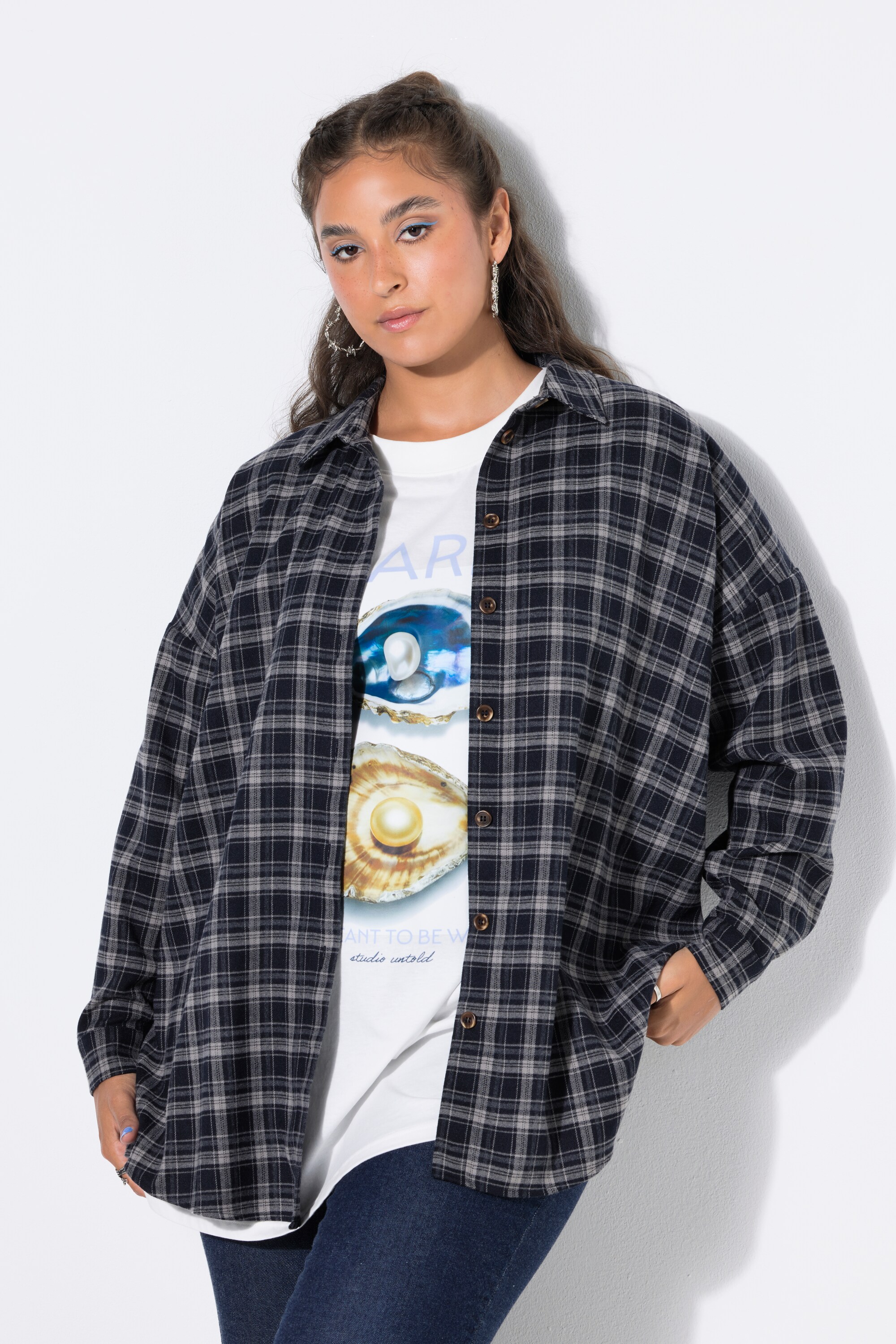 Chemise à carreaux, coupe oversize, STUDIO UNTOLD