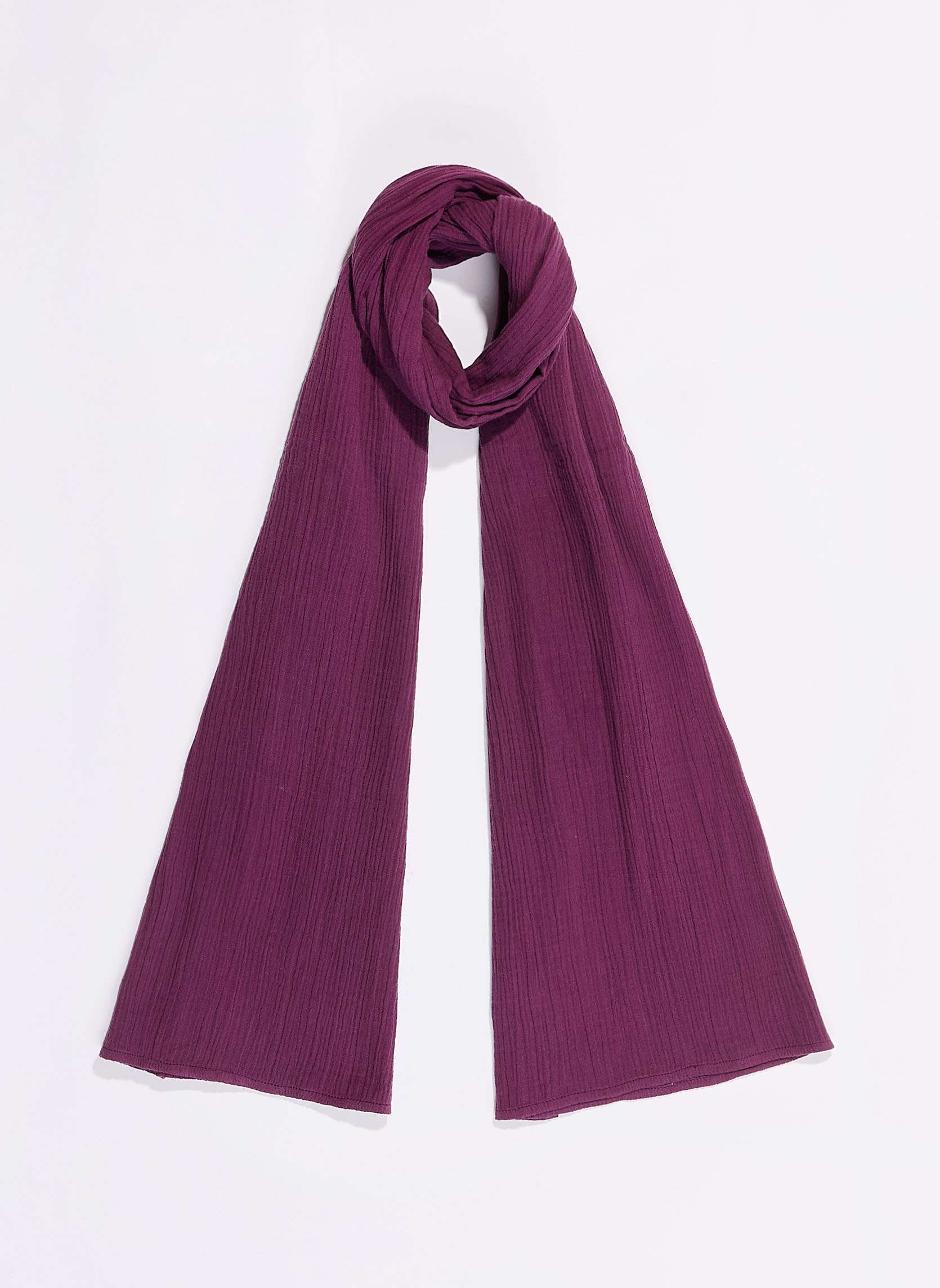 Foulard rectangulaire en gaze de coton bio BUTCH, LA FIANCÉE