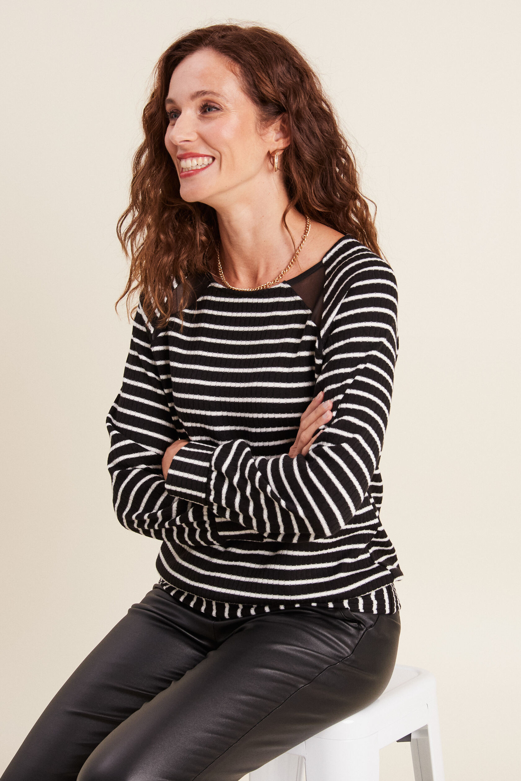Pull à rayures femme, BREAL