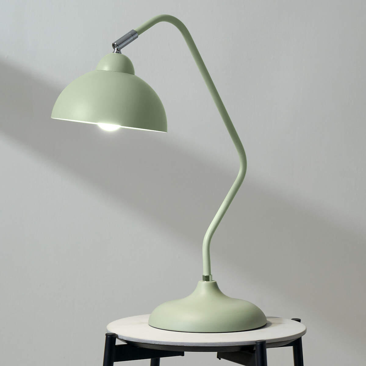 sage green desk lamp