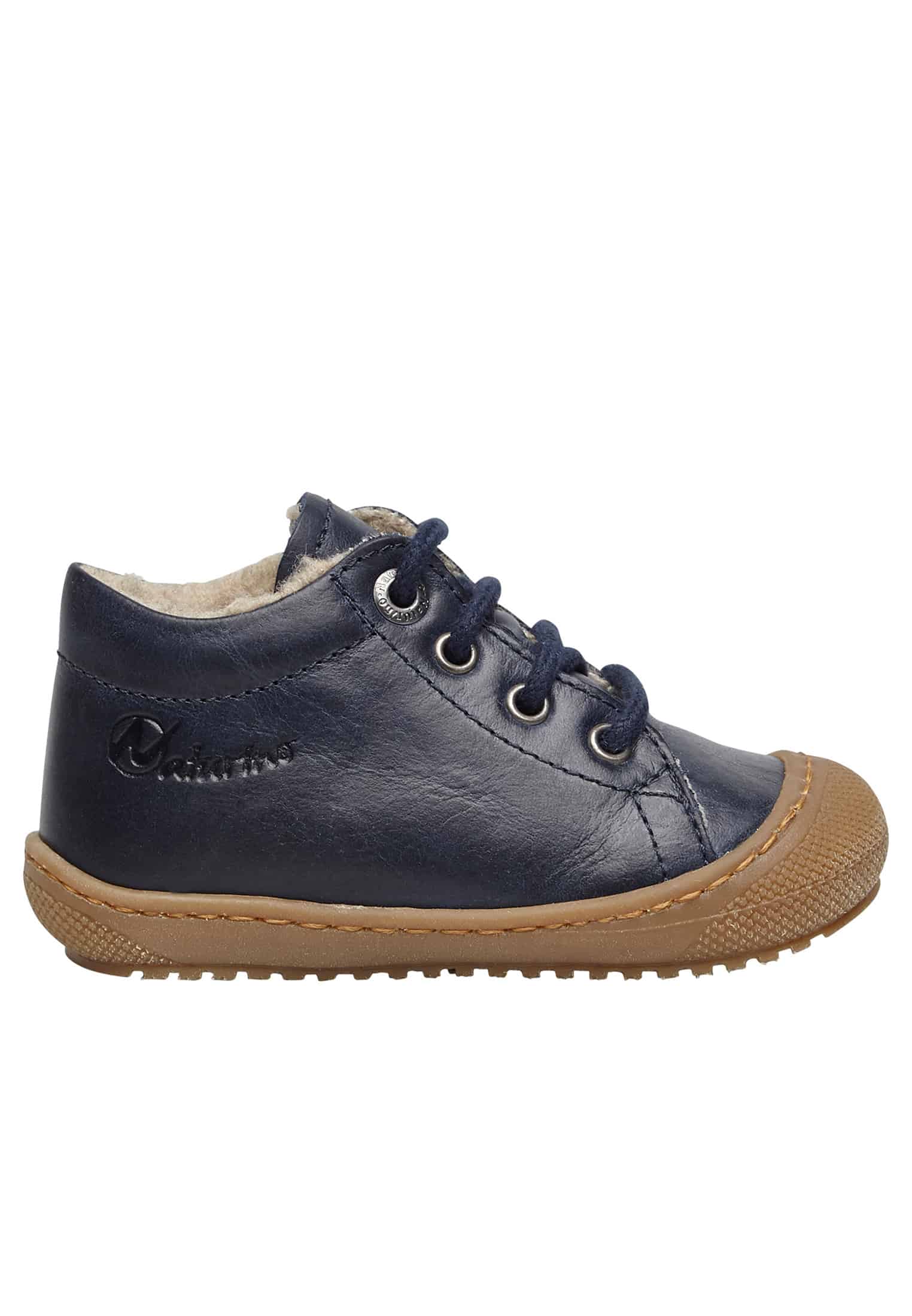 Chaussons Premiers Pas, Doublés En Laine Racoon, NATURINO