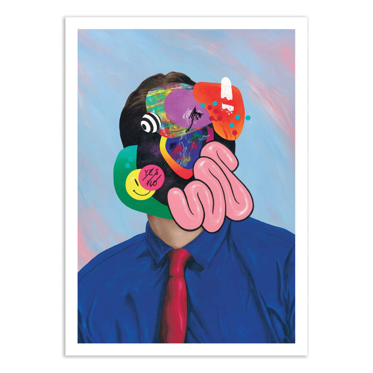 Affiche d'art - Trying Hard To Look Busy - Famous When Dead, WALL EDITIONS