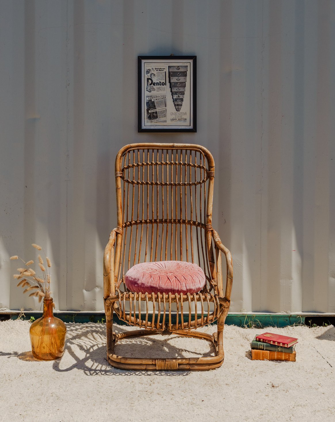 Fauteuil en osier Ernest N°1031 - Bon état, DEBONGOUT