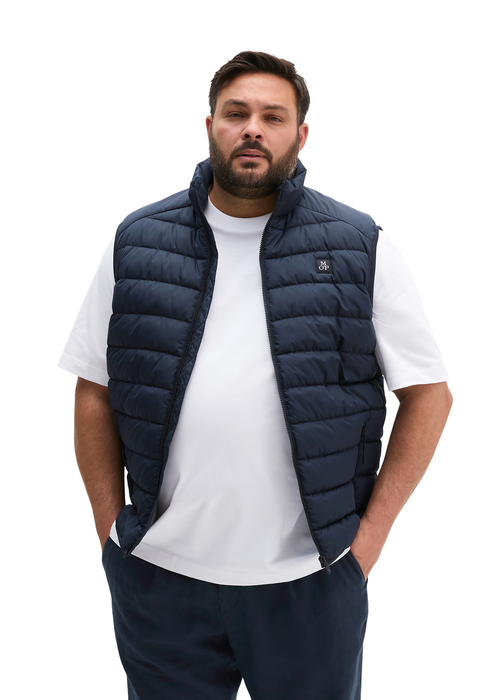 Gilet matelassé regular en qualité recyclée, MARC O'POLO