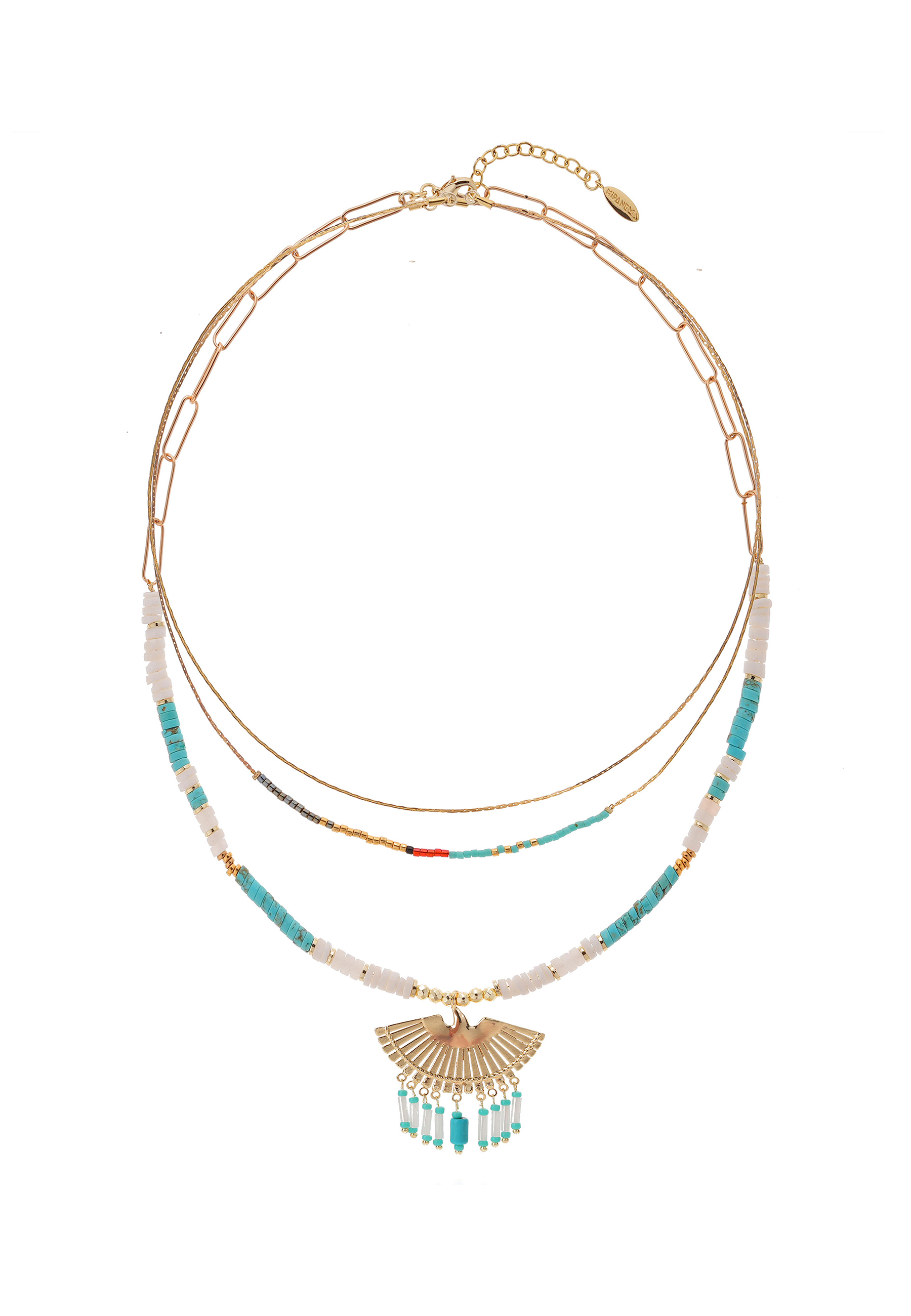 Collier rang multiples avec pendentif ALONI, HIPANEMA
