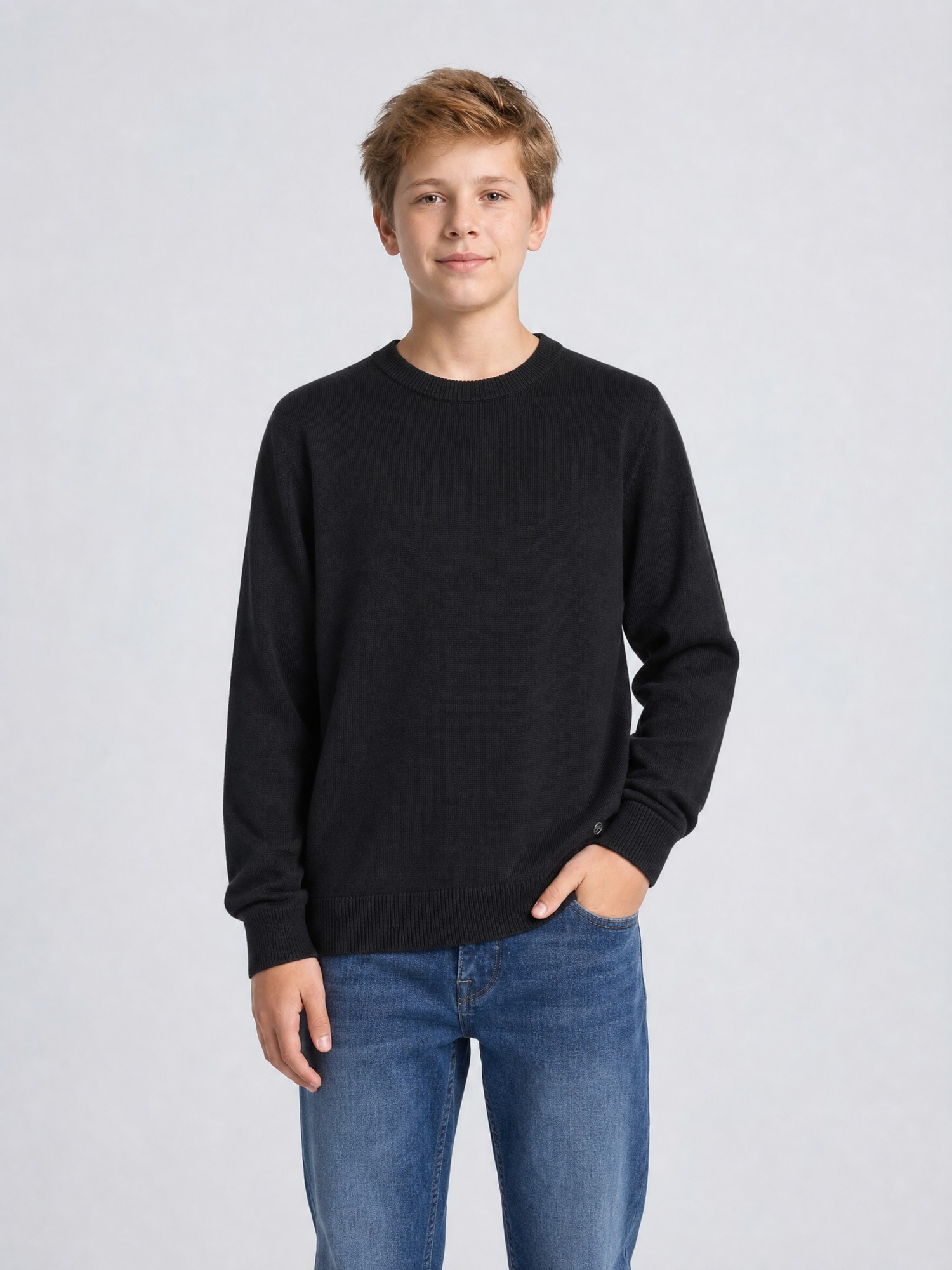 Pull col rond en maille fine millshore, PETROL INDUSTRIES