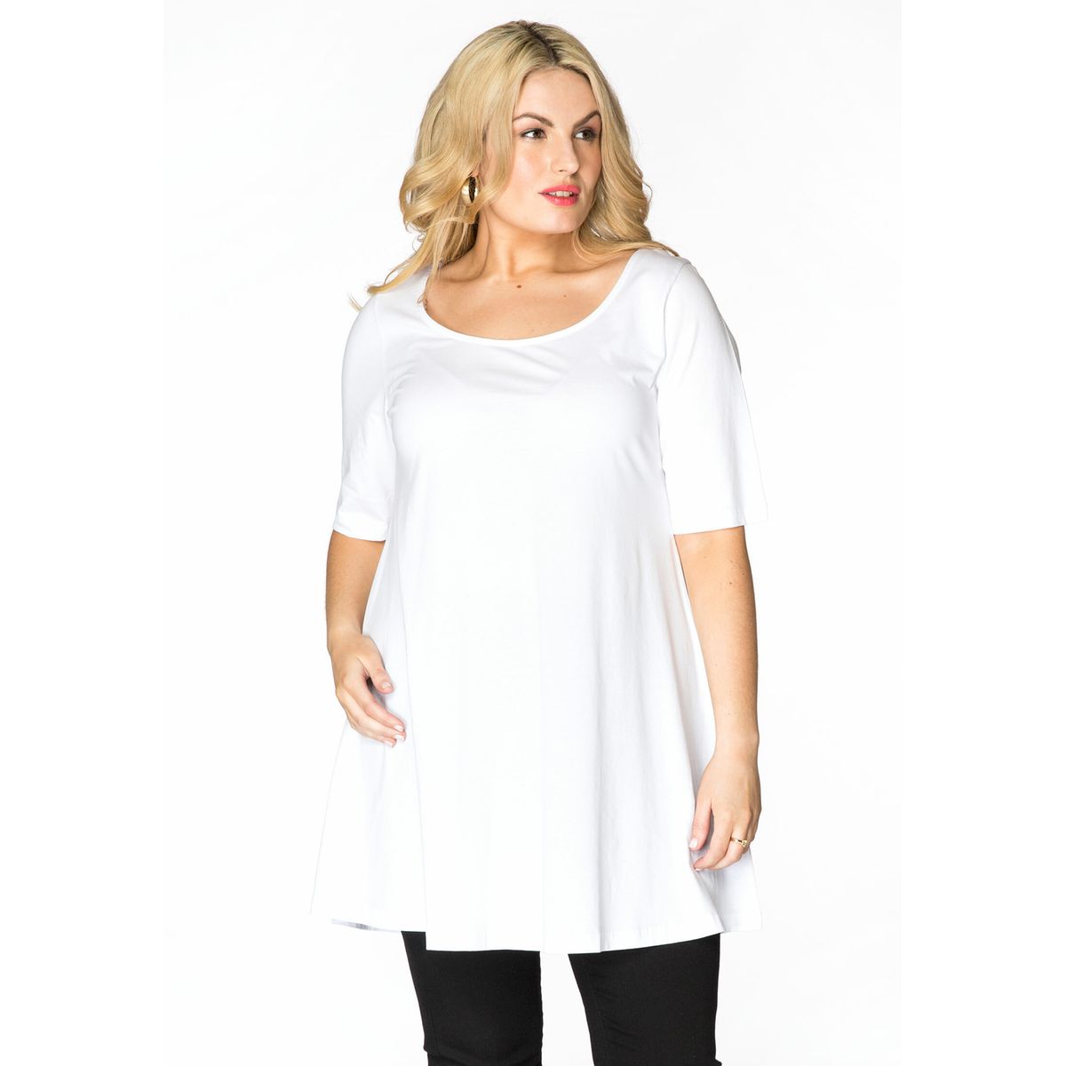 Tunique grande best sale taille blanche