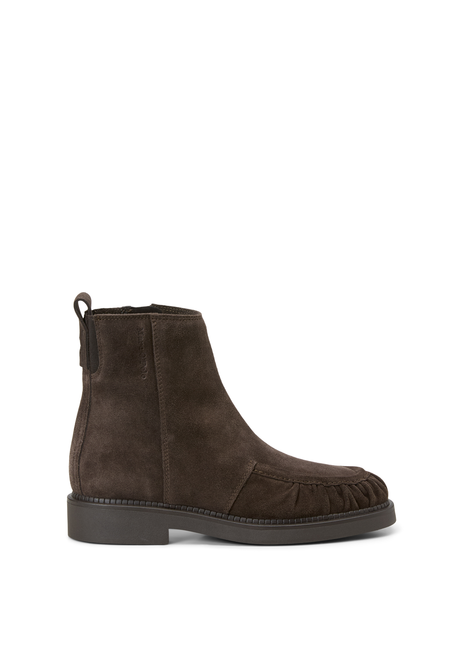 Bottines modèle Erin en cuir velours huilé, MARC O'POLO