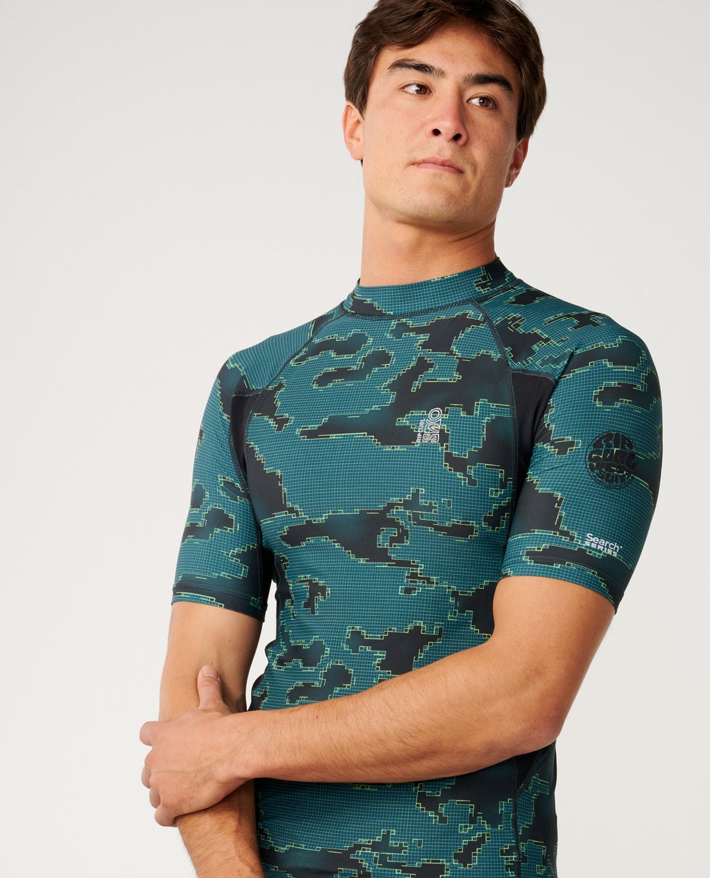 T-shirt anti-UV à manches courtes SEARCH SERIES UPF, RIP CURL