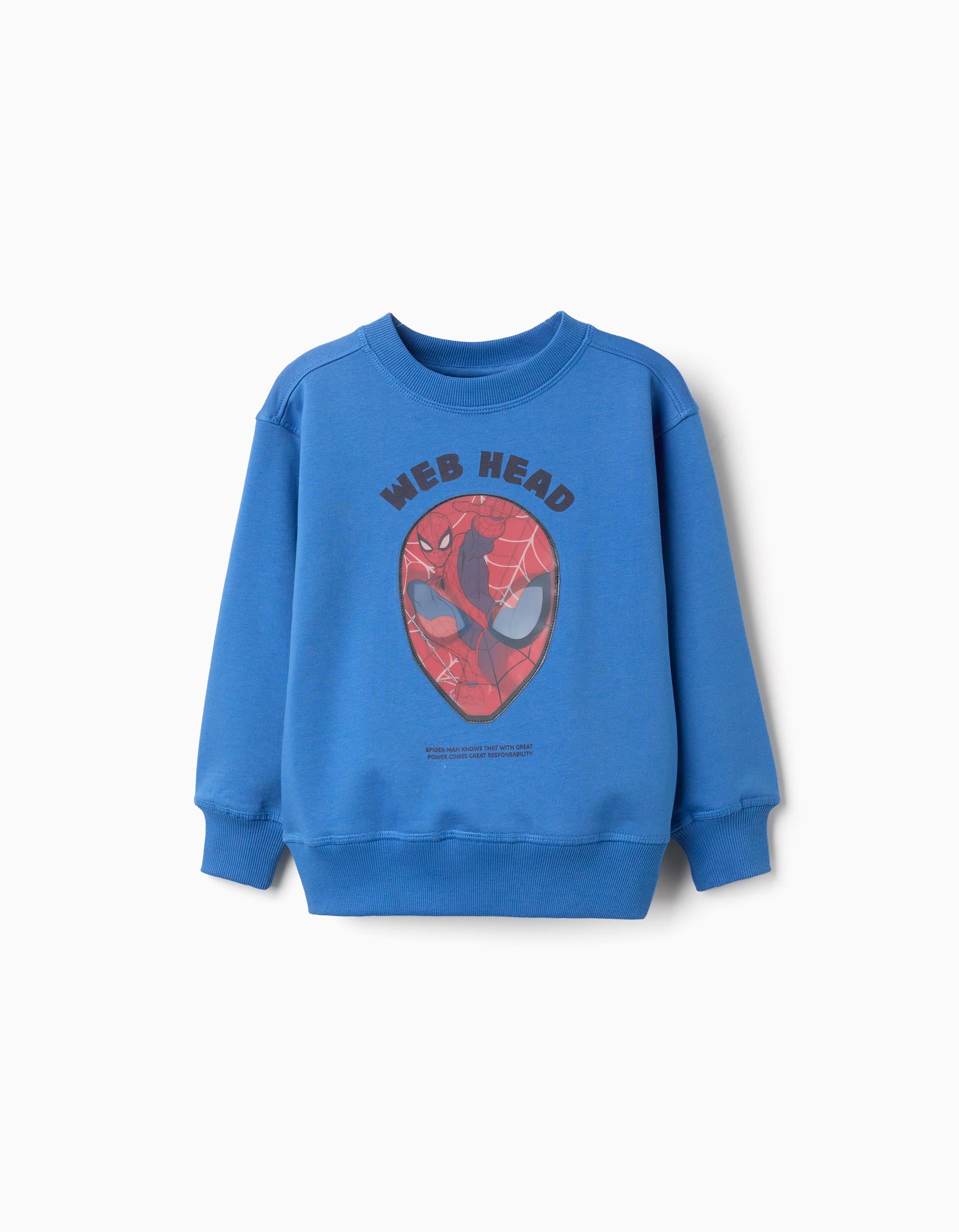 Sweat en coton peigné avec imprimé lenticulaire Spider-Man, ZIPPY