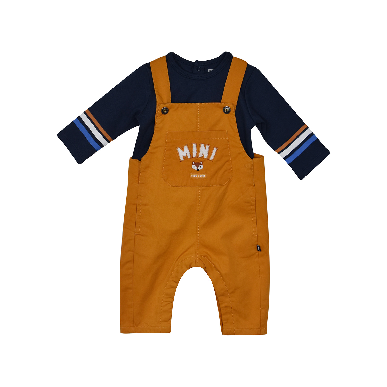Tee shirt salopette twill francis, SUCRE D'ORGE