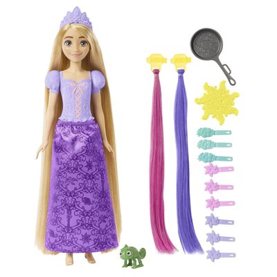 Disney princesses - poupée raiponce chevelure conte de fées - figurine - 3 ans et + MATTEL