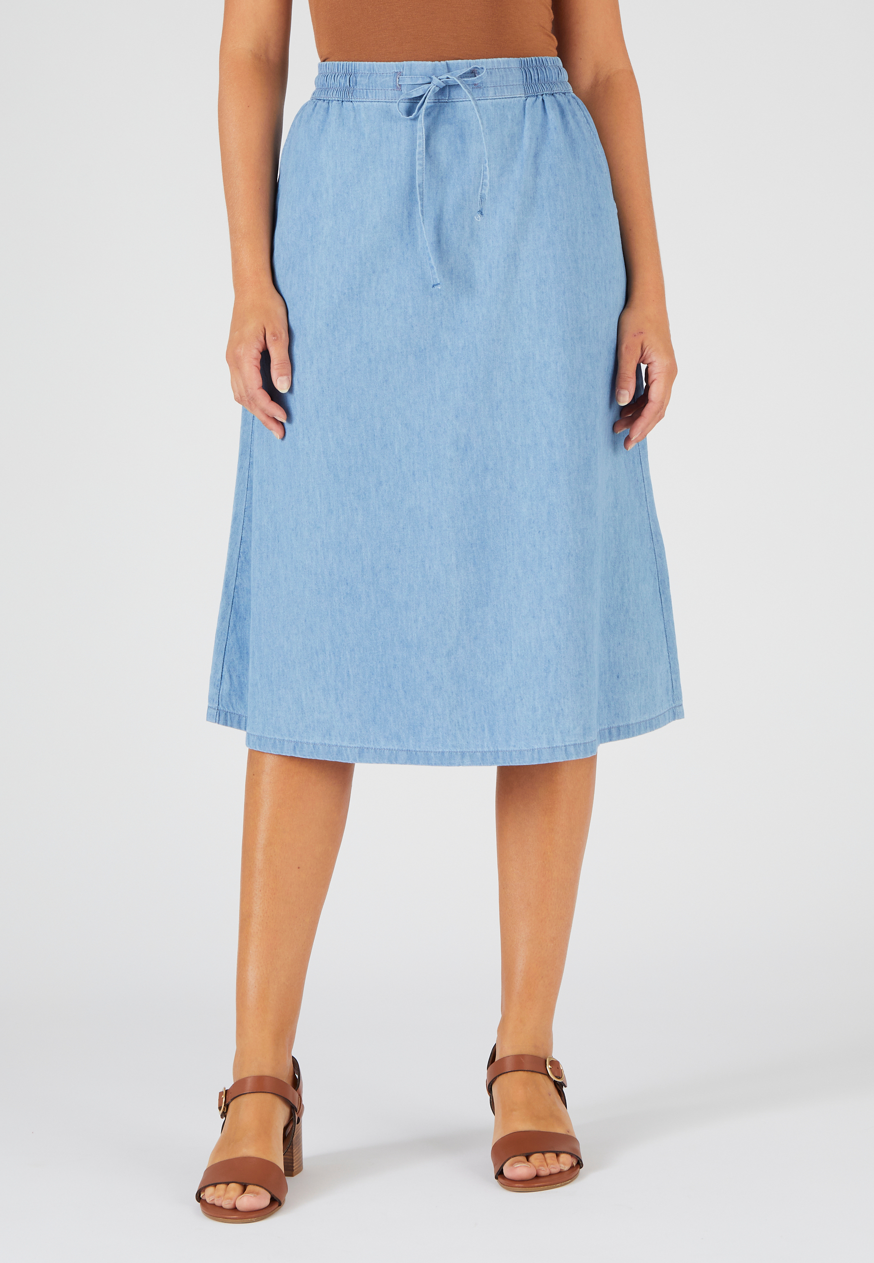 Jupe tissu chambray, DAMART