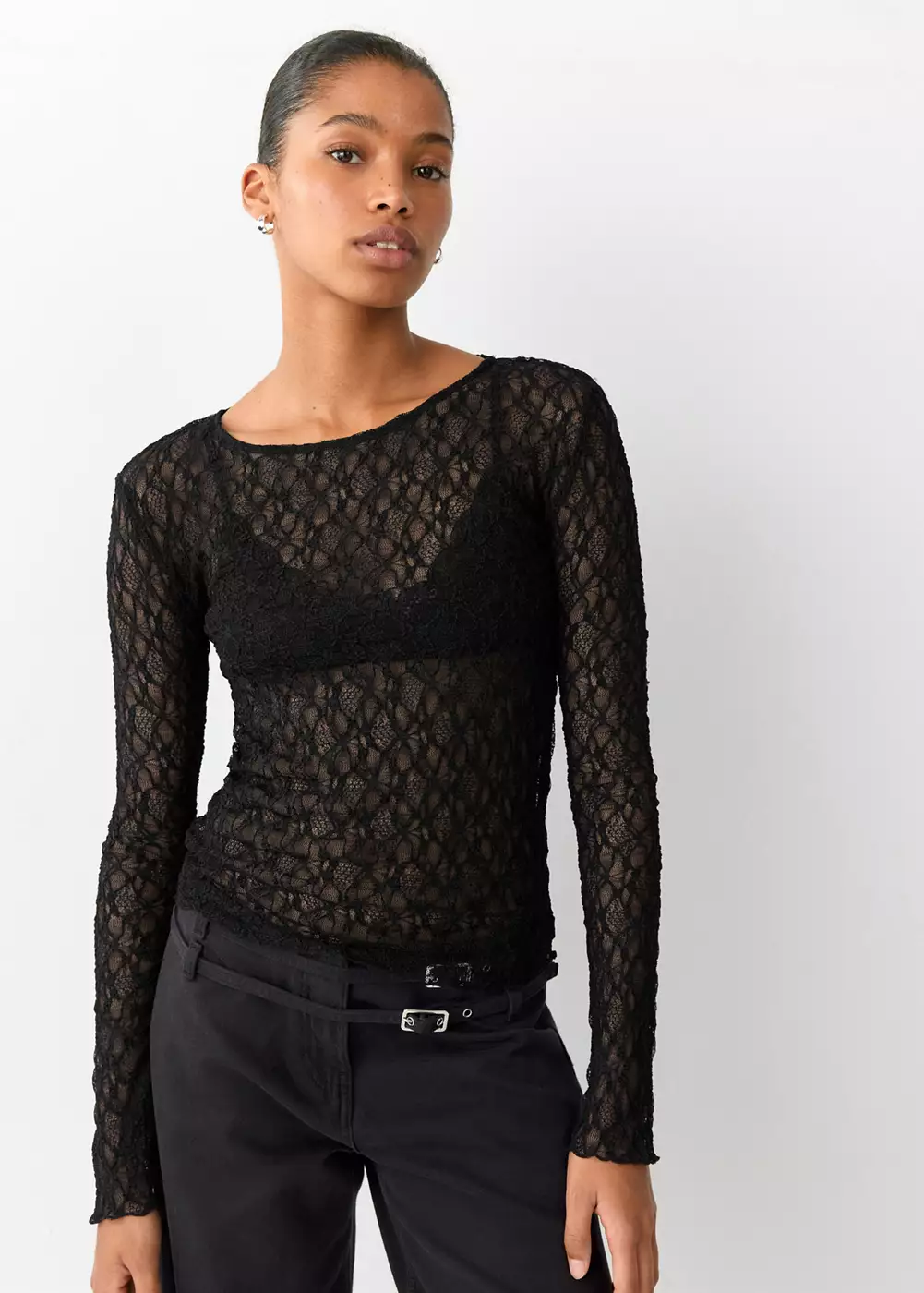 T-shirt broderies ajourées, MANGO TEEN