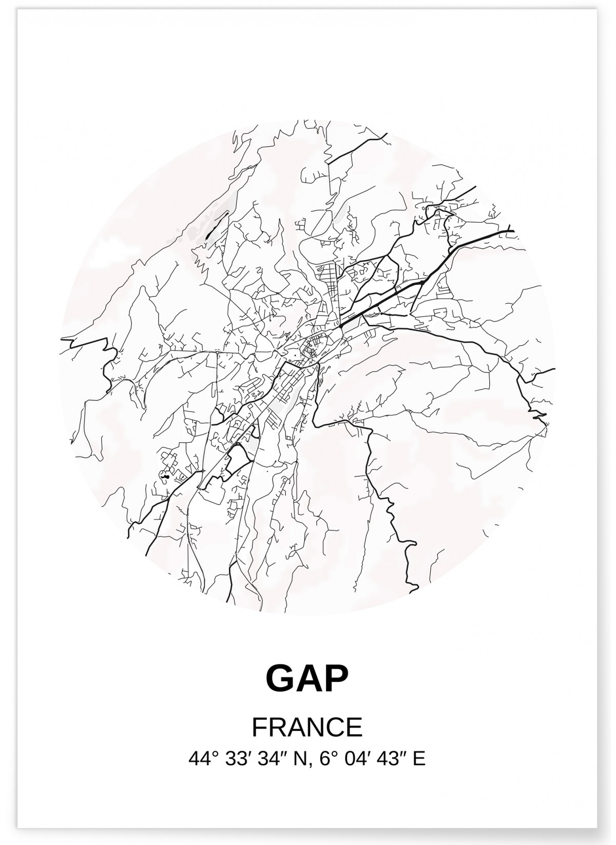 Affiche Carte Gap, L'AFFICHERIE