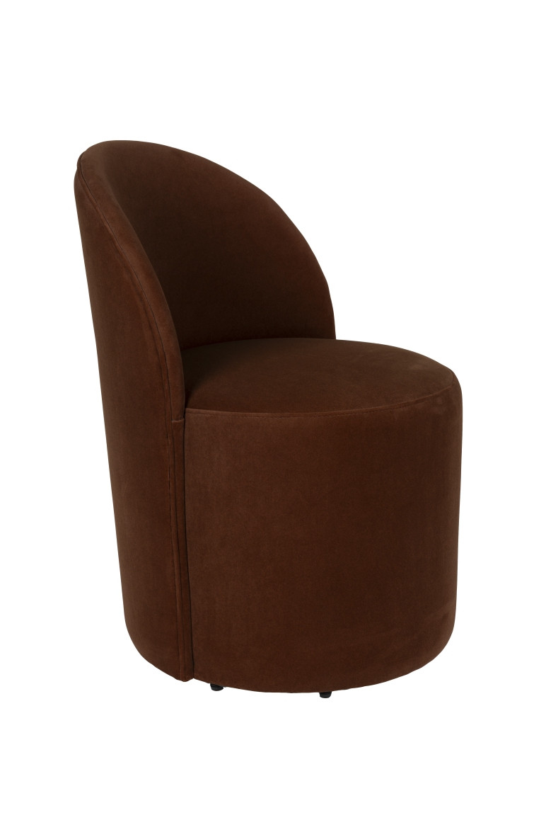Fauteuil design en polyester, seventies, PLUSH, ZUIVER