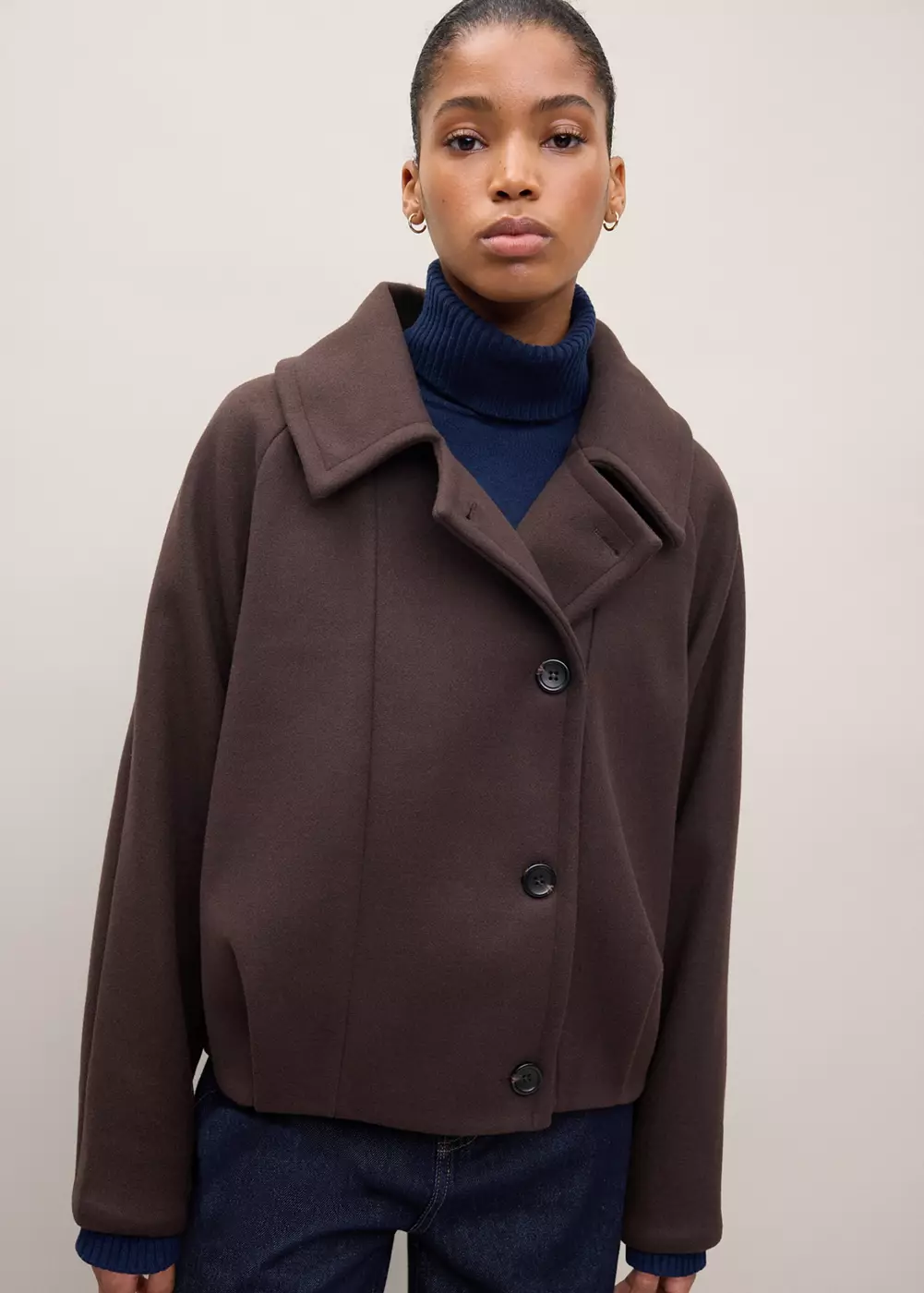 Manteau col imitation fourrure amovible, MANGO TEEN