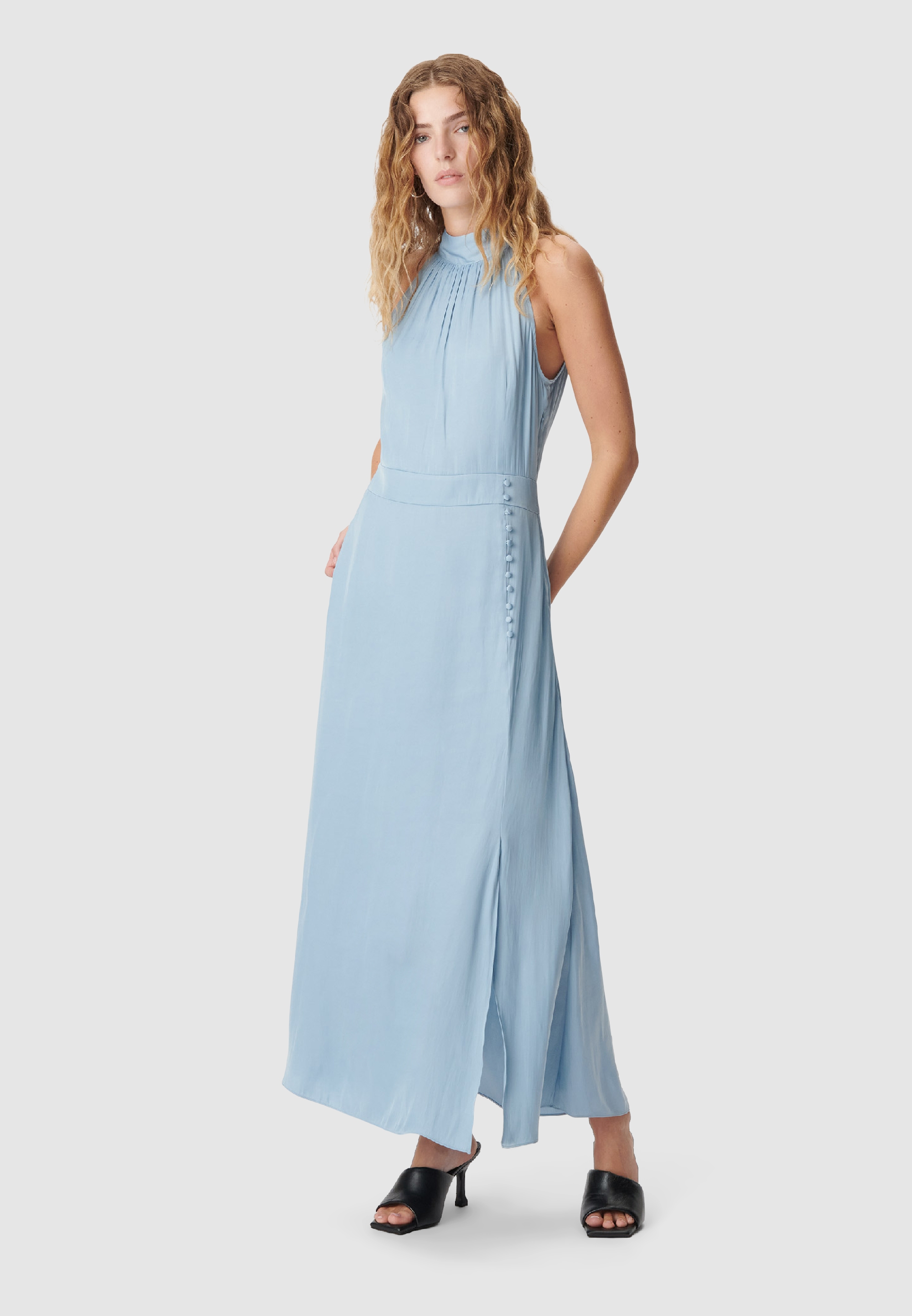 Robe longue satinée, IKKS