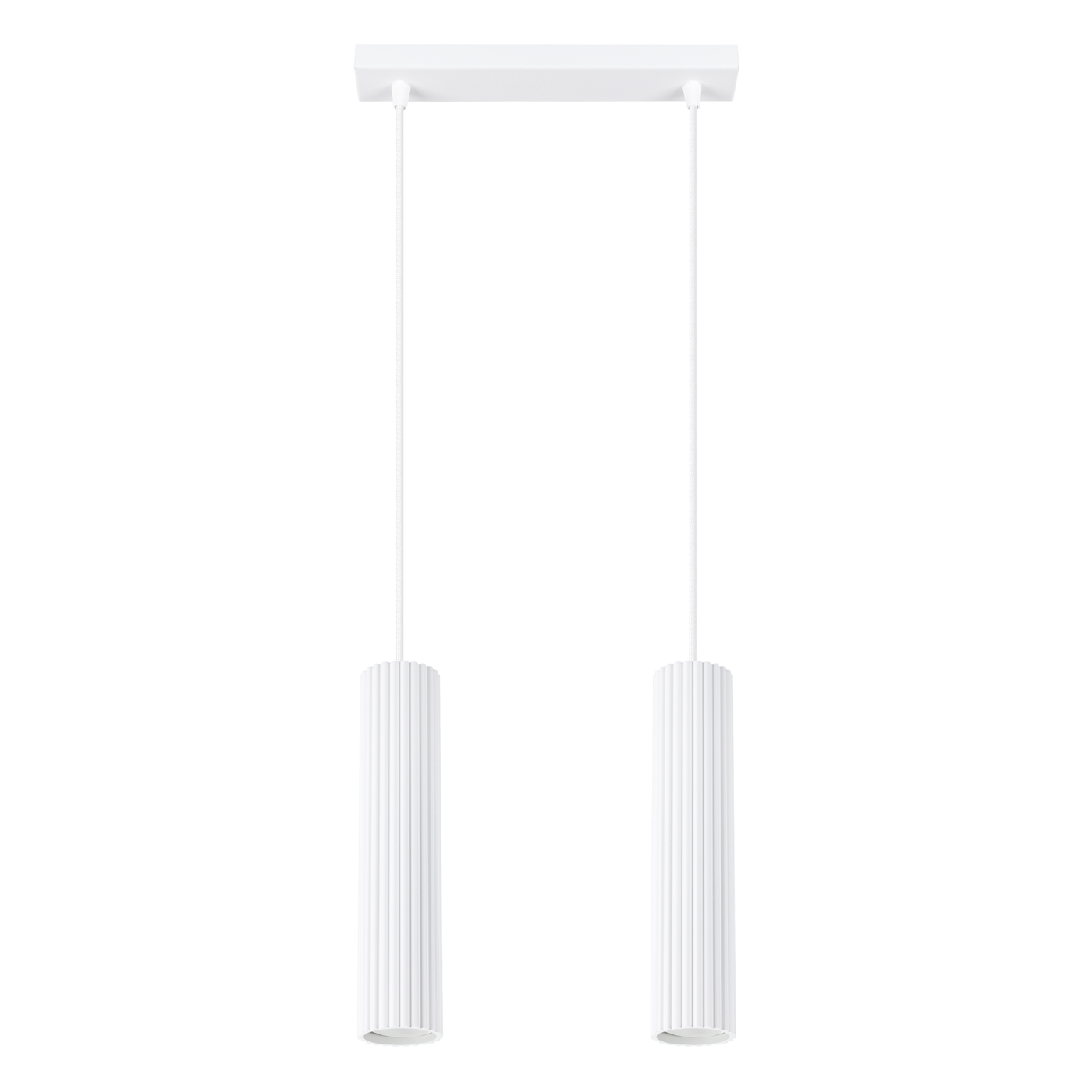 Suspension Aluminium Blanc GU10 2 Karbon, EDEN