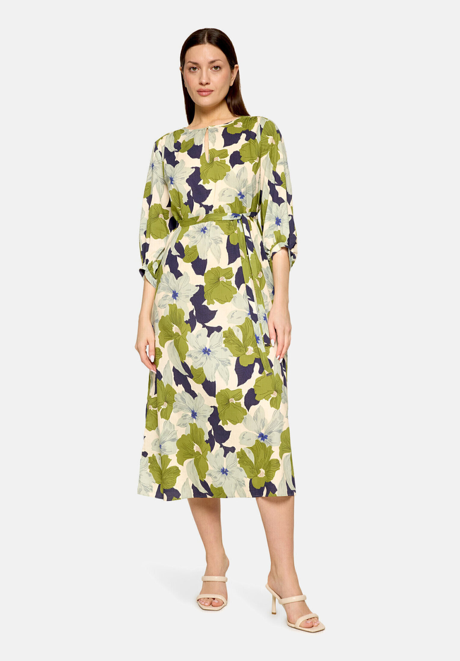 Robe à fleurs à ceinture à nouer, CARTOON