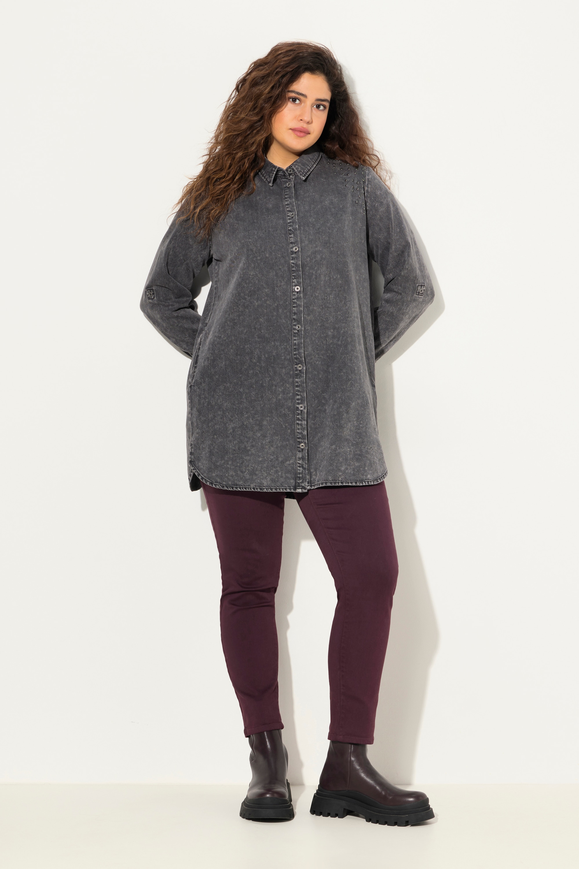 Chemise en jean évasée, ULLA POPKEN