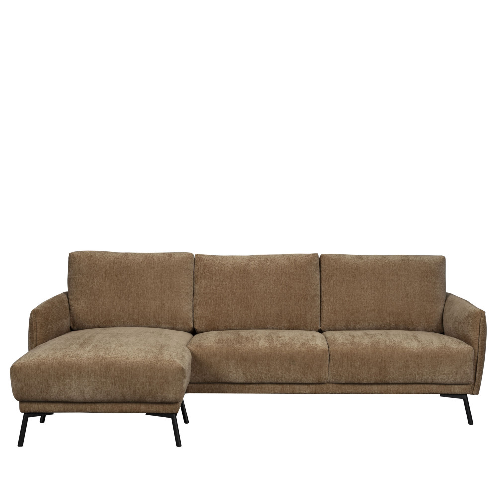 Canapé d'angle gauche en tissu chenille - Harper, DUTCHBONE