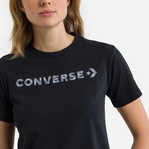T-shirt wordmark, klassische schnittform schwarz Converse | La Redoute