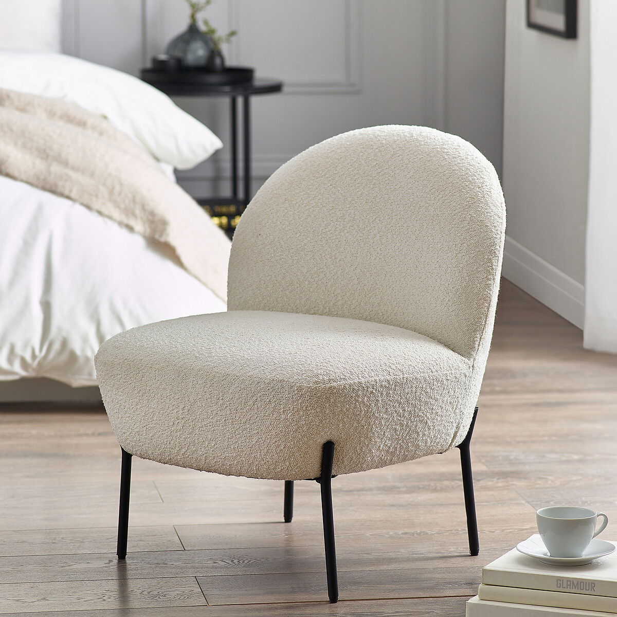Ria Boucle Accent Chair, SO'HOME