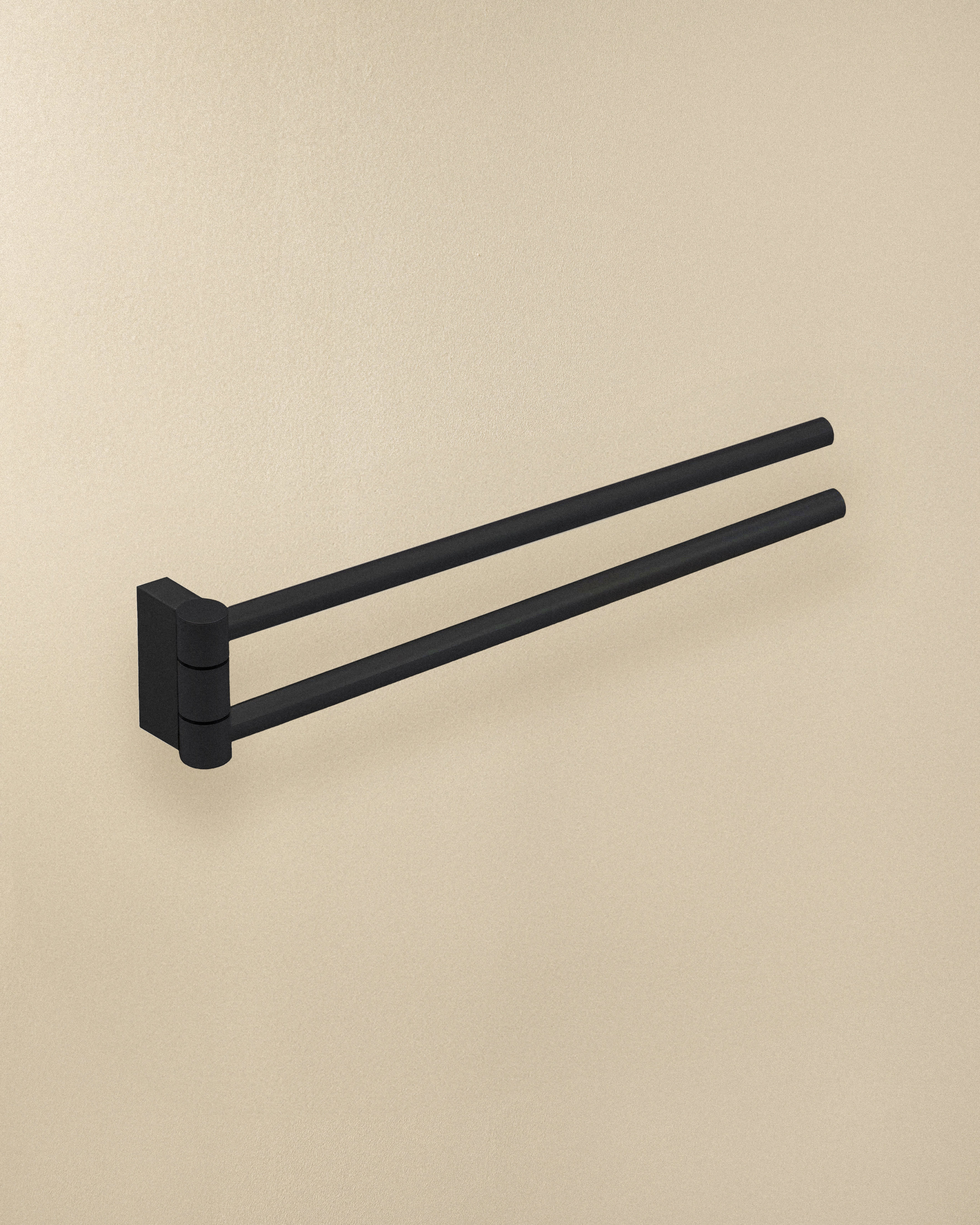 Porte Serviette Double Pivotant mural B&W, COSMIC