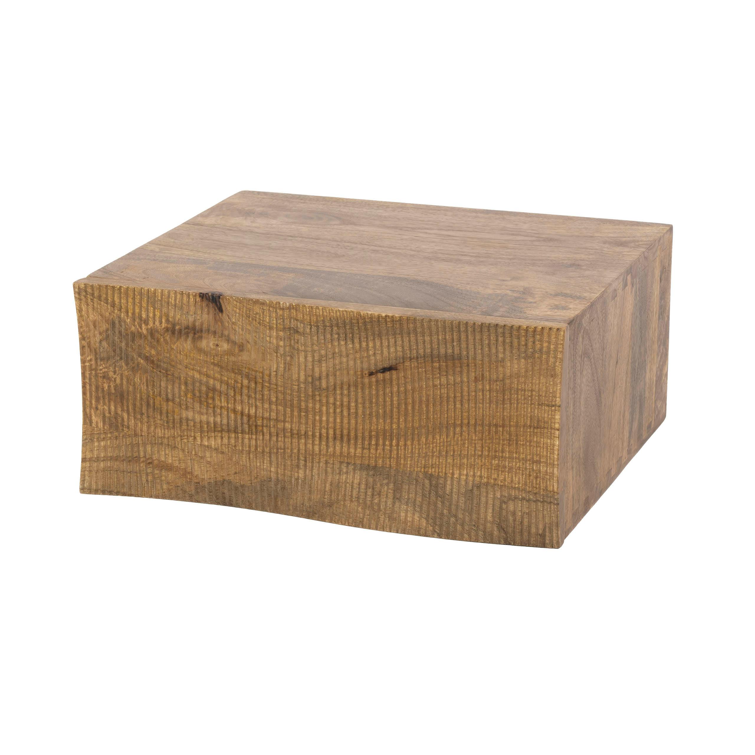Table de chevet suspendue 1 tiroir bois rainuré 40 cm DELHI, PIER IMPORT