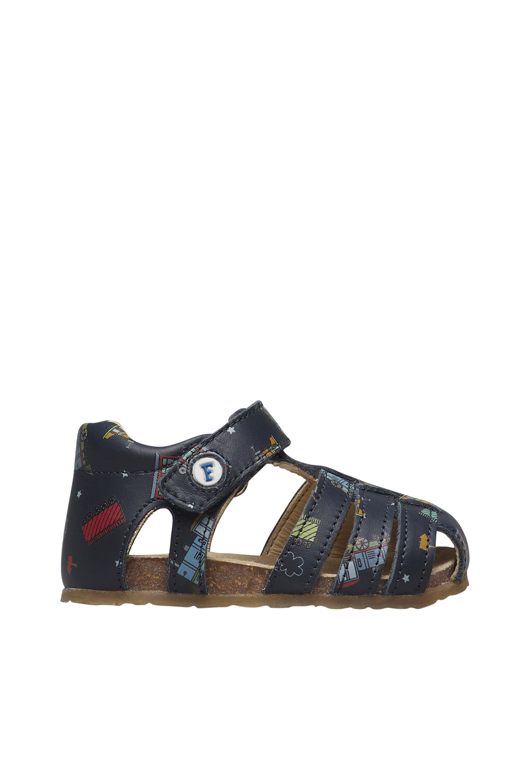 Sandales semi-fermées en cuir ALBY, FALCOTTO