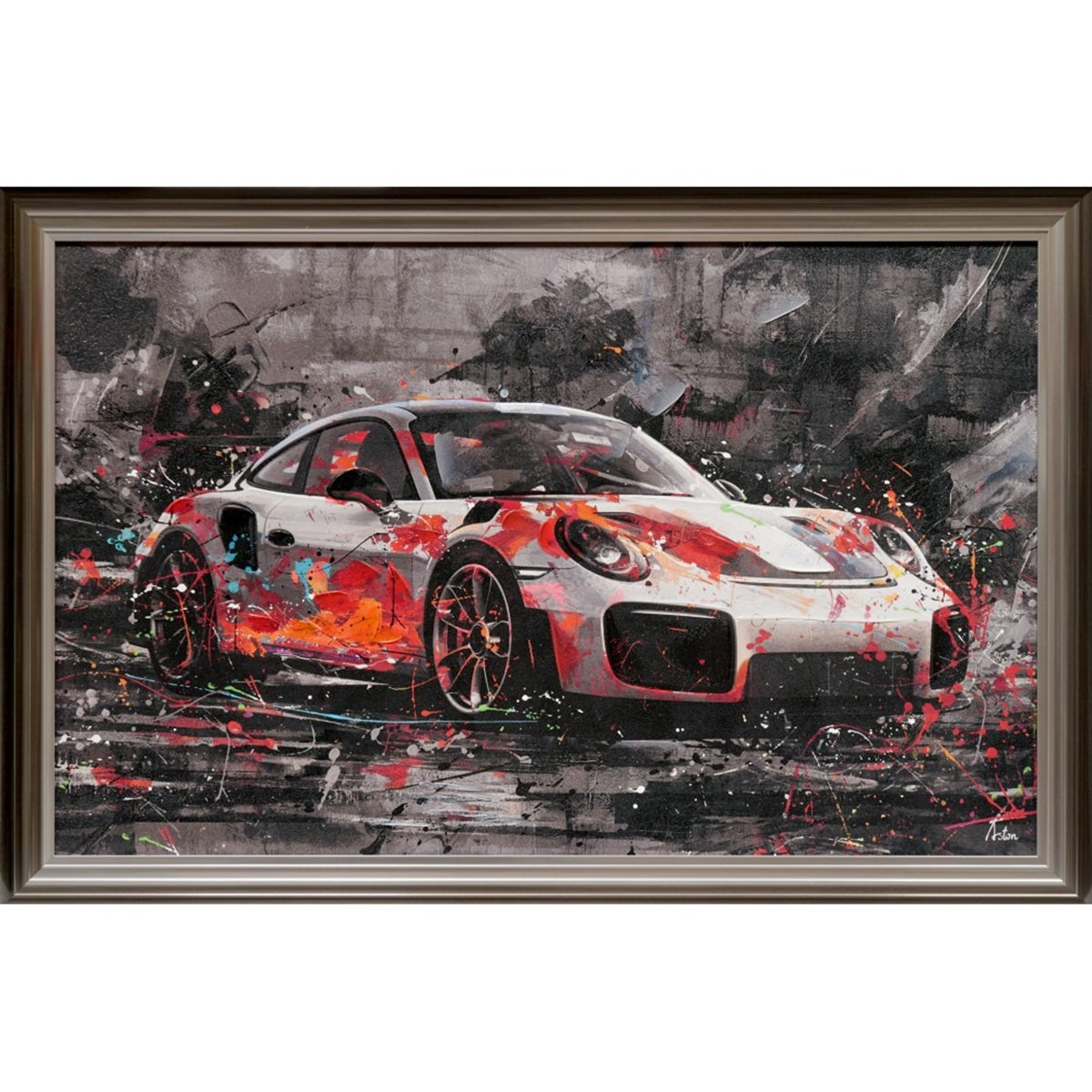 Tableau cadre en bois RACING, NOVATREND