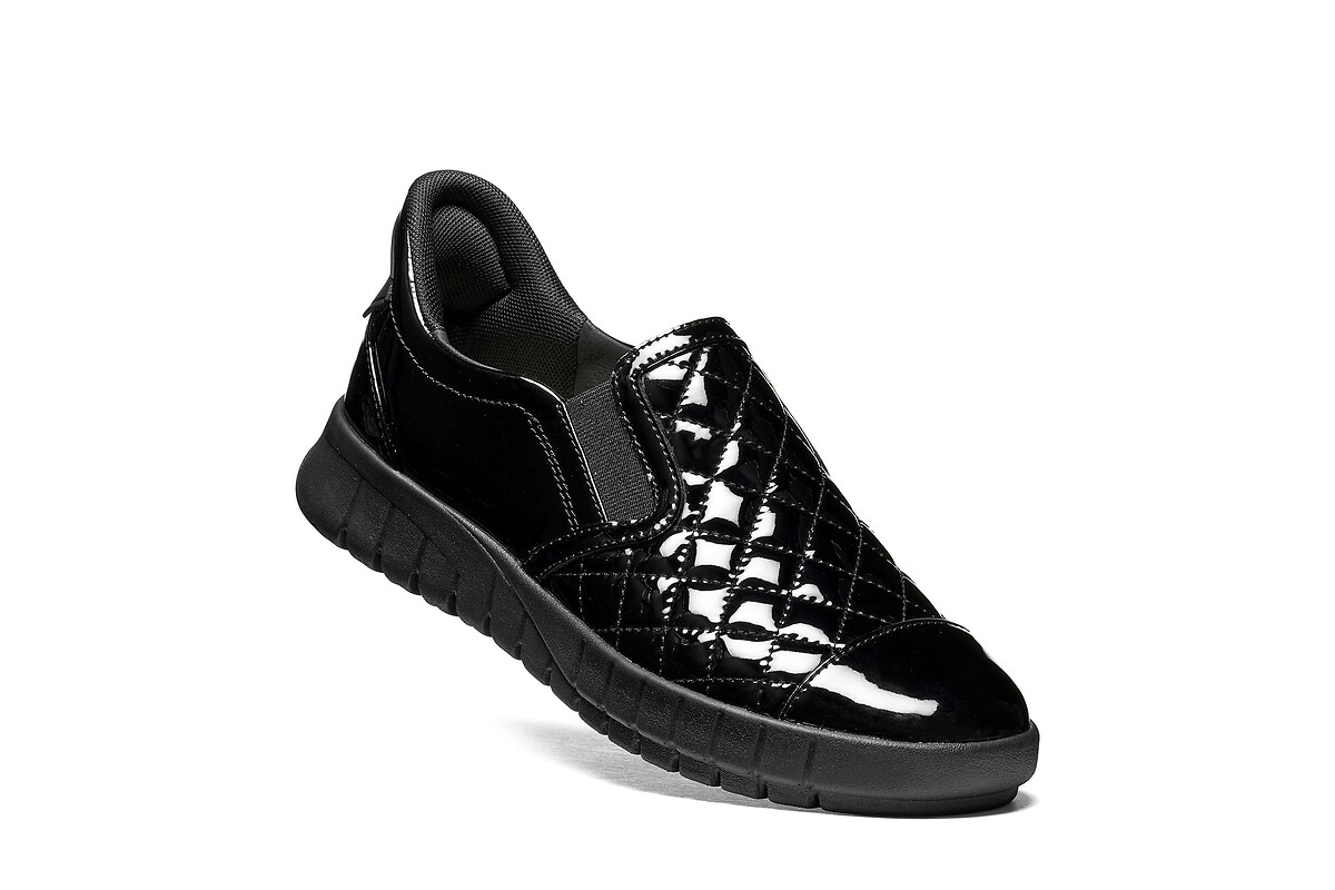 GEOX Mocasines de charol sin cordones, FLEXTRIDE, FAST-IN — photo 3