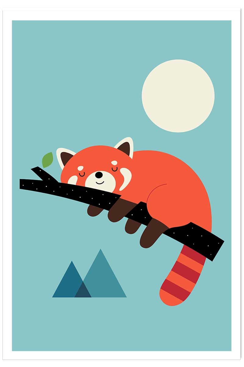 Affiche enfant c'est l'heure de la sieste, HEXOA
