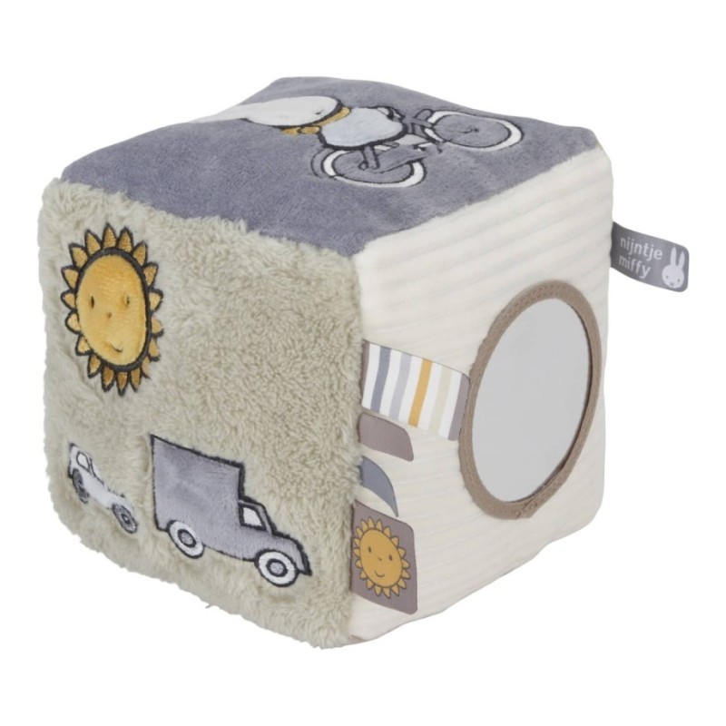 Cube d'activités 15cm - Miffy Fluffy Bleu-Vert, MIFFY