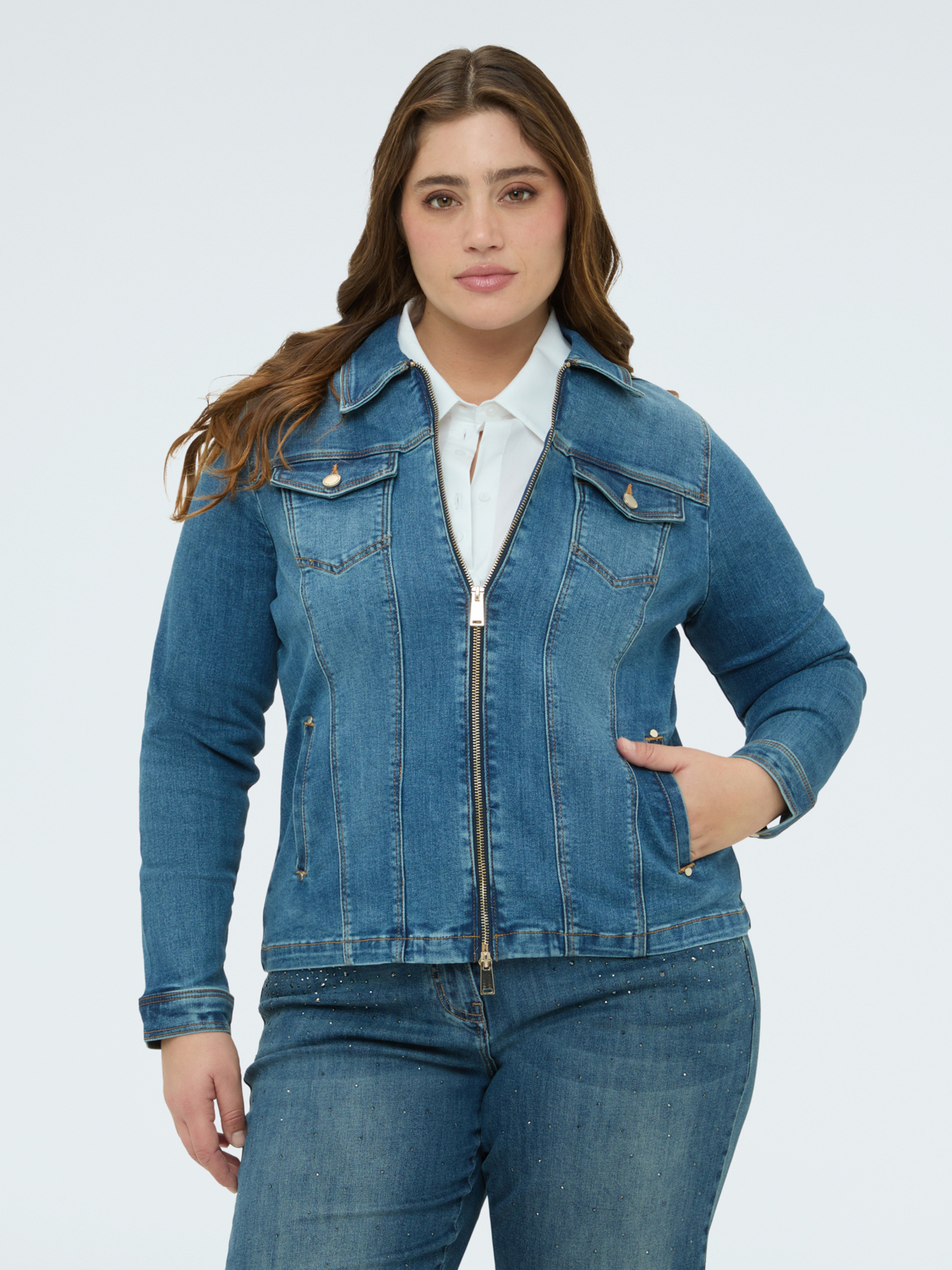 Veste zippée, FIORELLA RUBINO