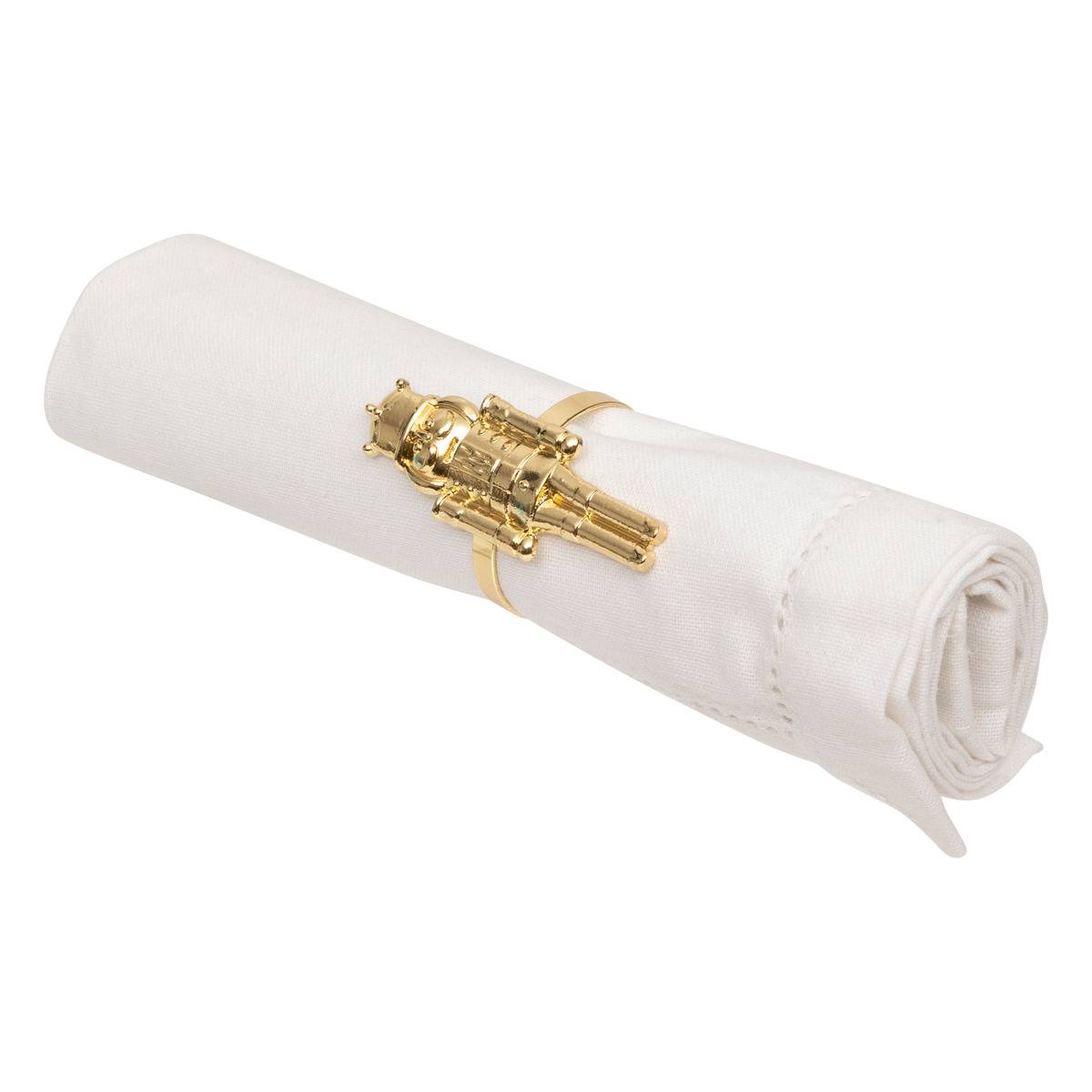 Lot de 2 ronds de serviette de Noël casse-noisette, FEERIC LIGHTS & CHRISTMAS