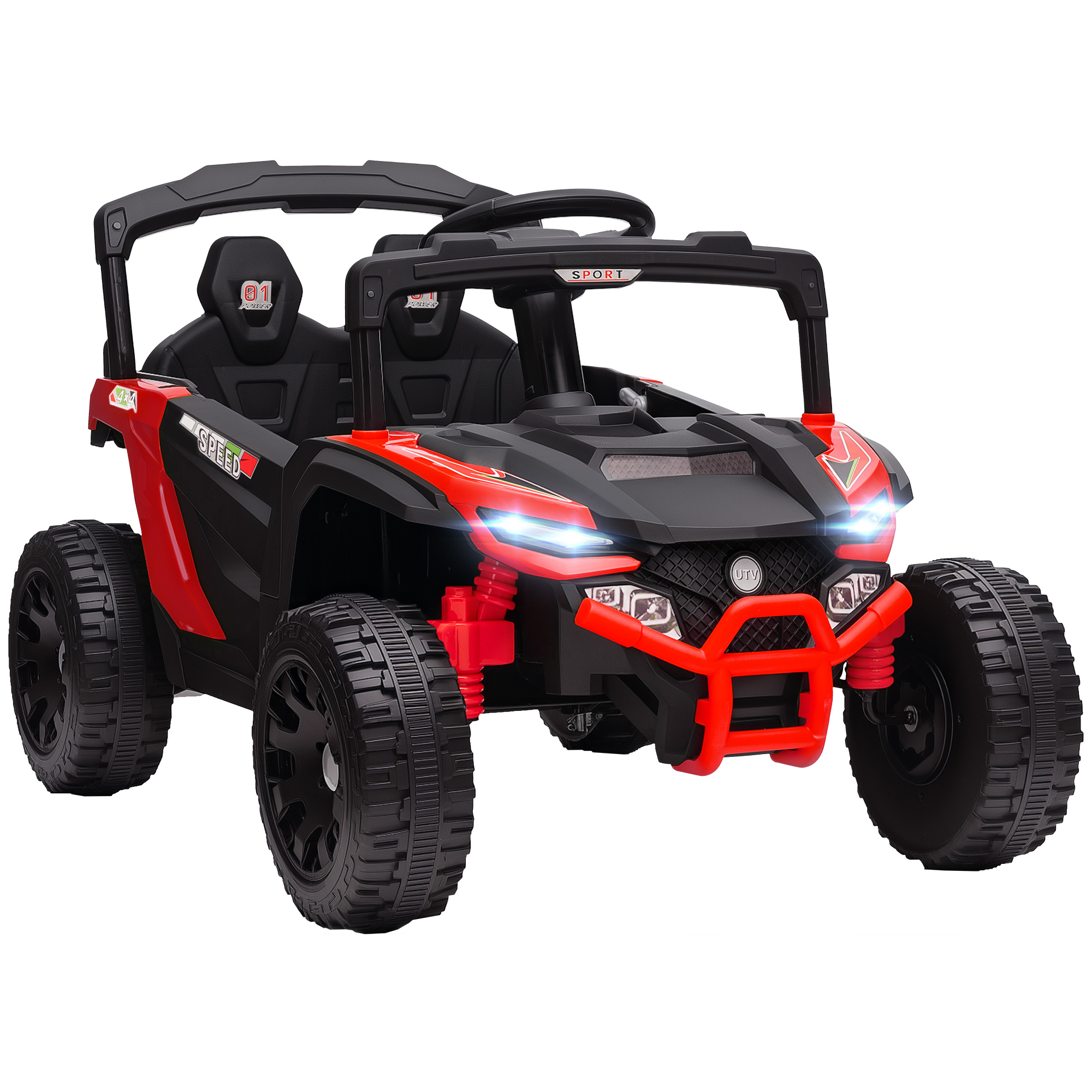 UTV électrique pour enfants PP Rouge, AIYAPLAY