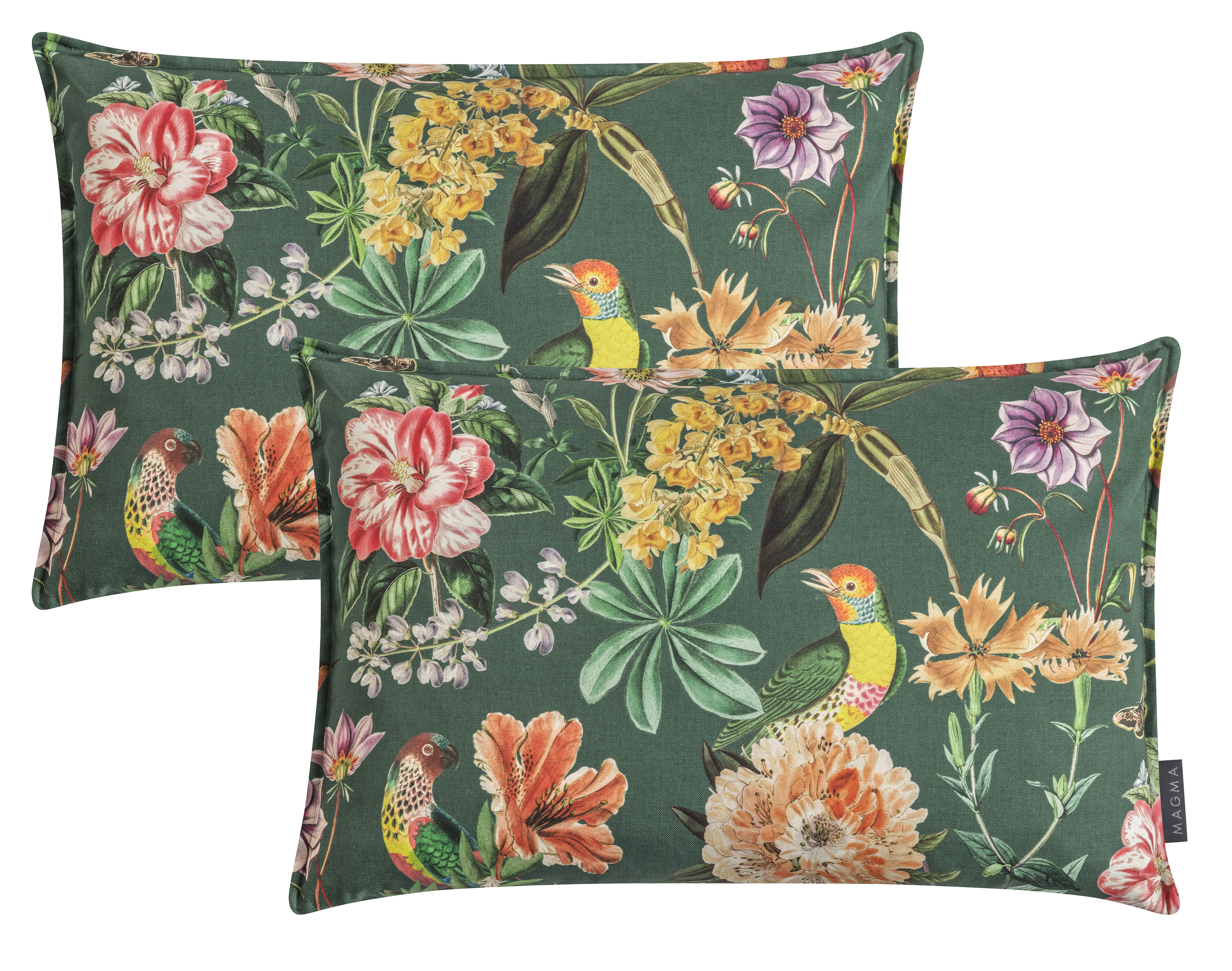 Lot de 2 housses de coussin motif floral imprimé AURELIA, MAGMA HEIMTEX