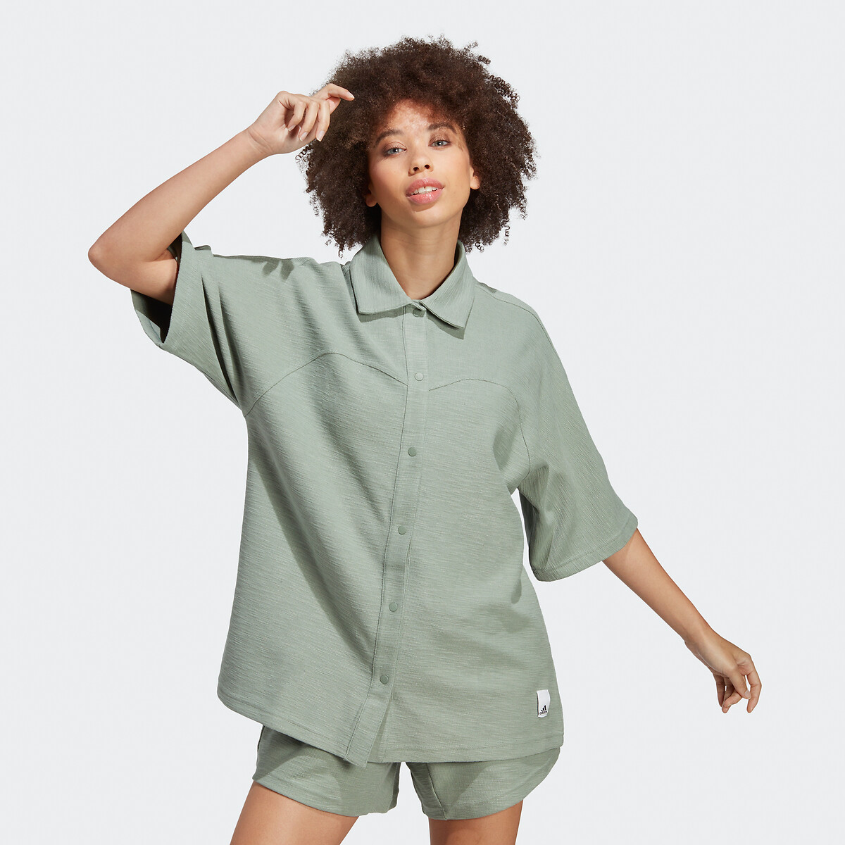 Loungewear Long Oversized Shirt in Cotton