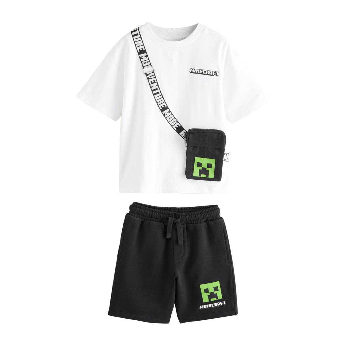 Ensemble short et t-shirt minecraft, NEXT