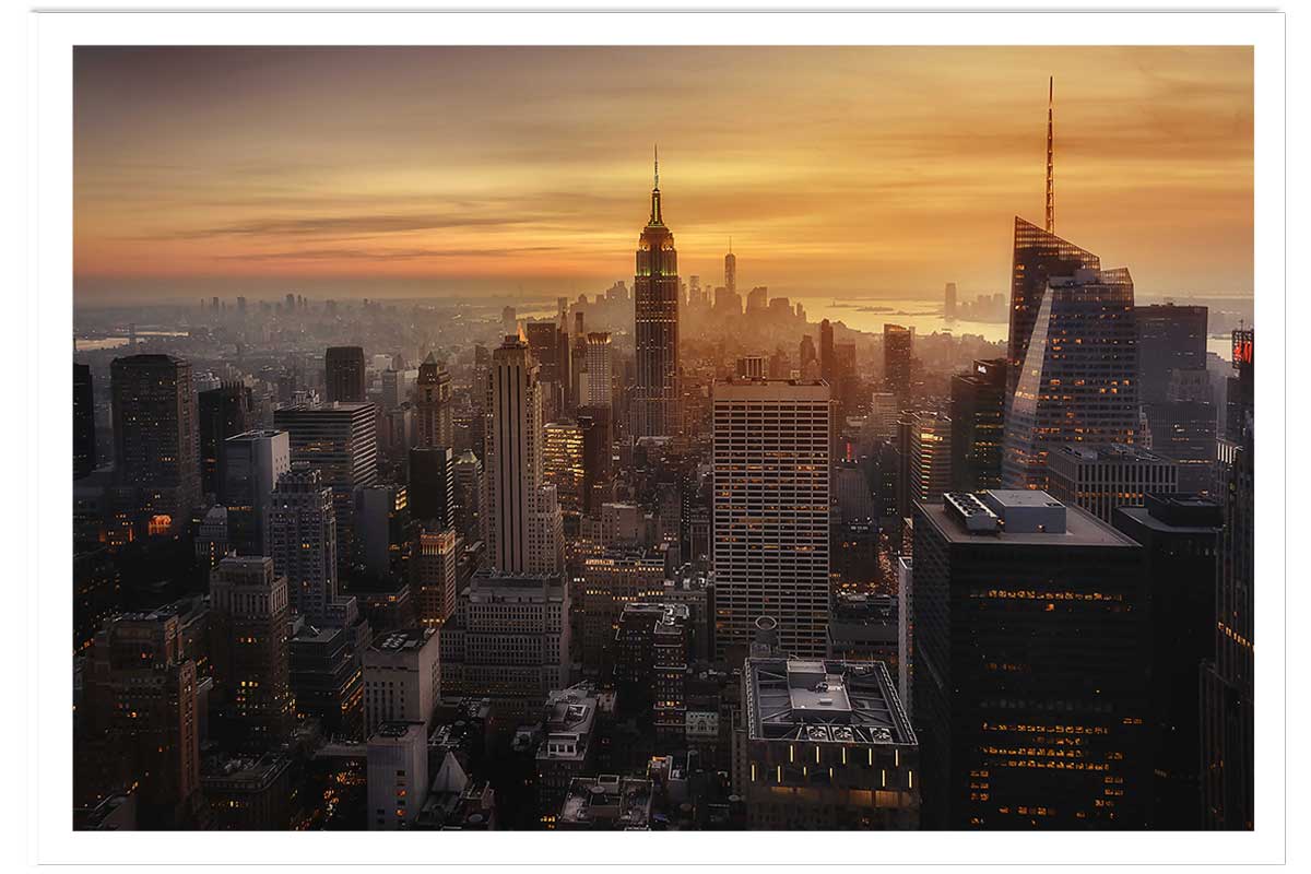 Affiche paysage manhattan's light, HEXOA