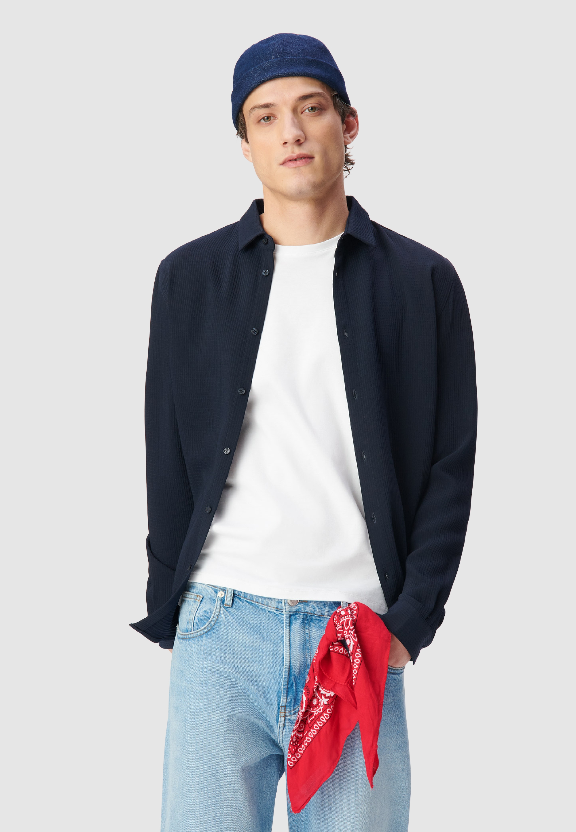 Chemise slim seersucker DRY FAST*, IKKS