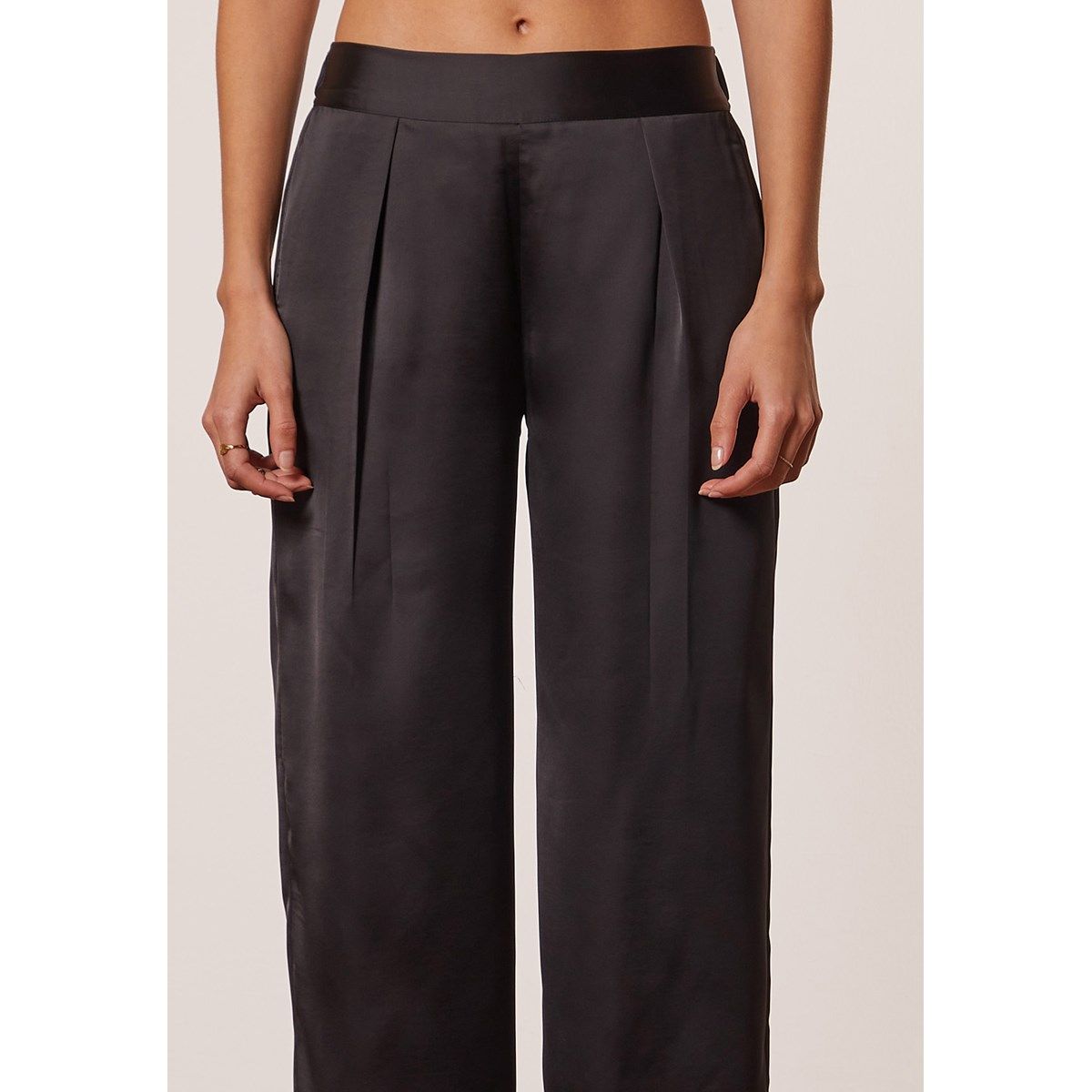 Pyjama satin noir La Redoute