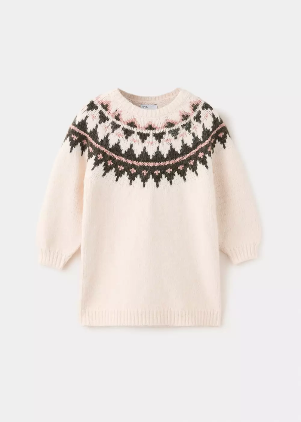 Robe en maille jacquard, MANGO BABY