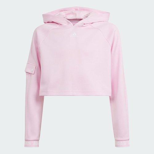 Sweat-shirt à capuche de danse coupe cropped aeroready enfants clear pink / white  Adidas Sportswear | La Redoute