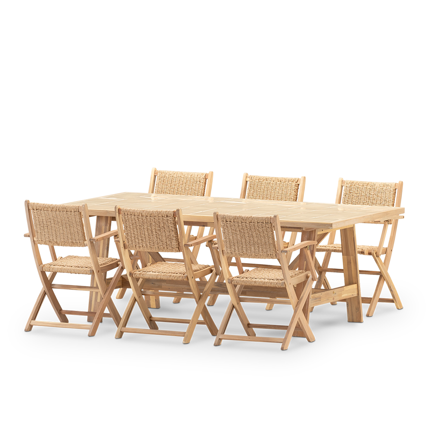 Salon de jardin, 6 chaises, BISBAL & SERENA, DEFORA HOME