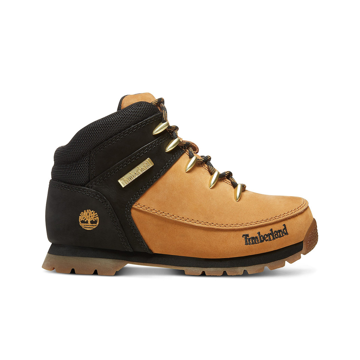 Kids euro sprint ankle boots in leather, honey, Timberland | La Redoute