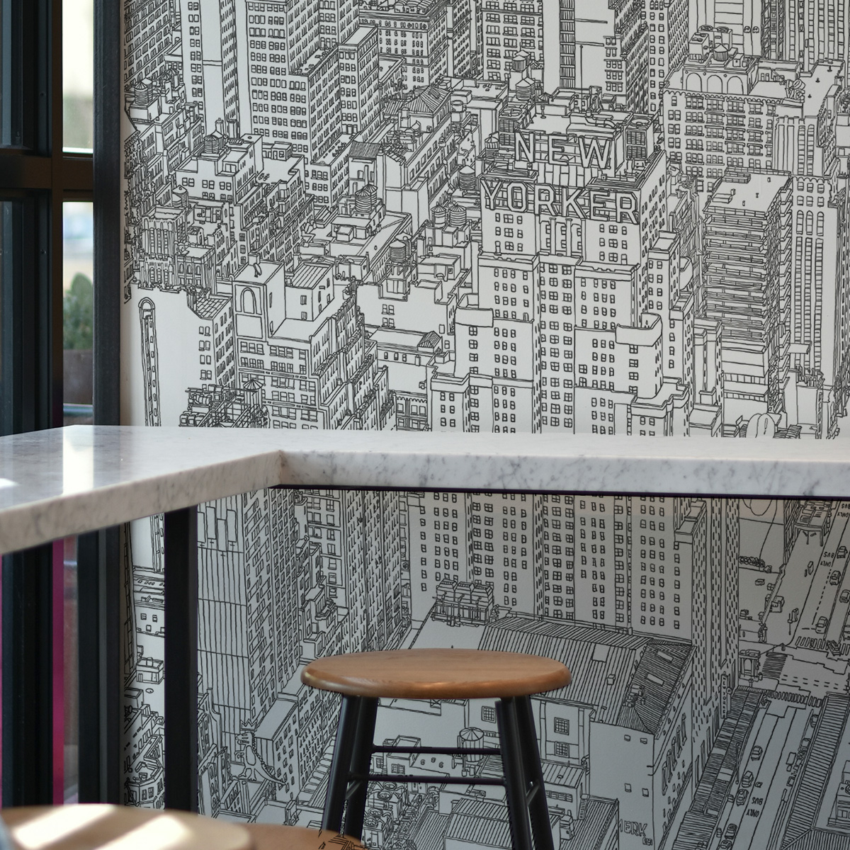 Papier peint panoramique New-York New-Yorker, 150 x 250cm, ACTE DECO