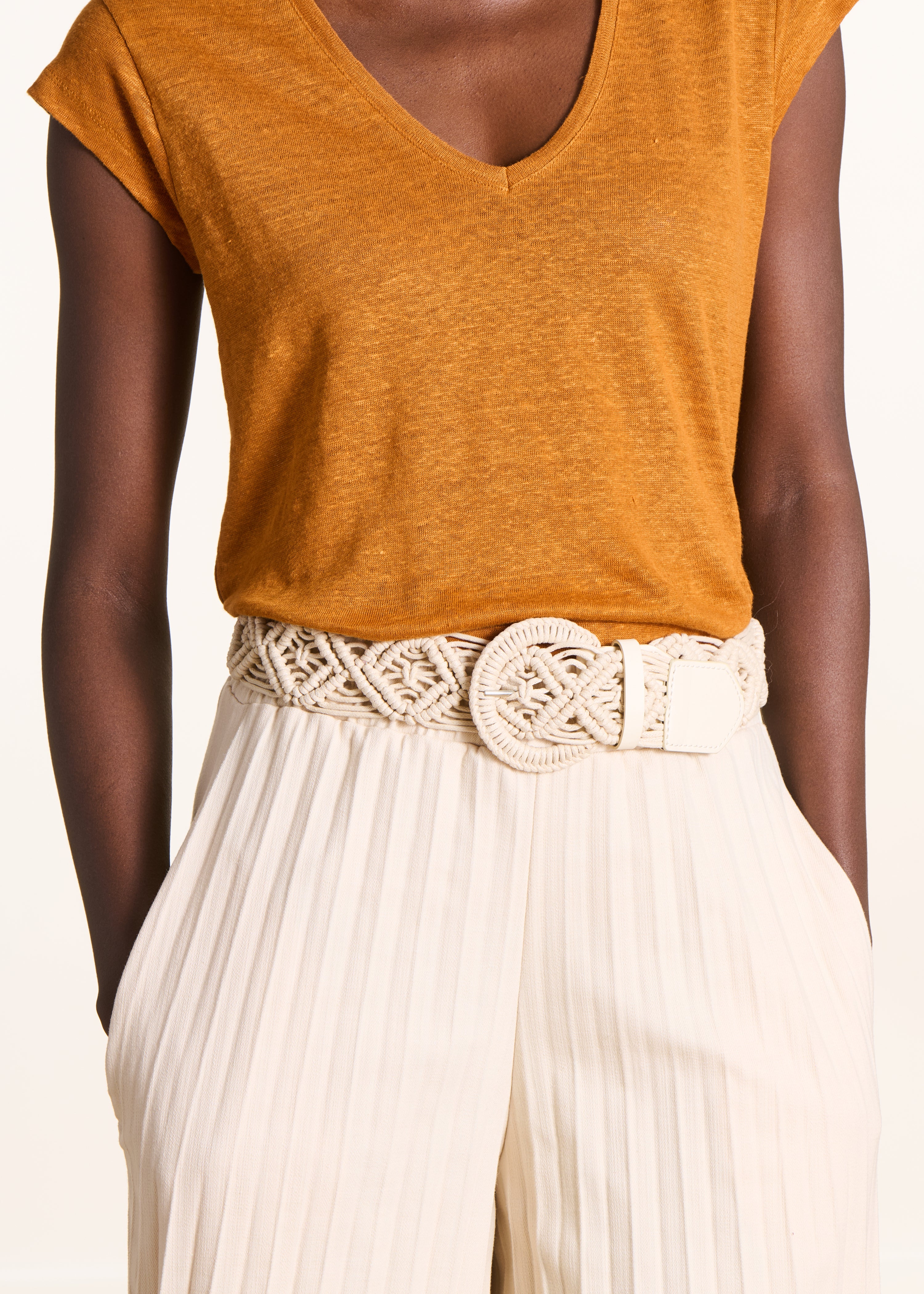 Ceinture large en coton, LA FEE MARABOUTEE